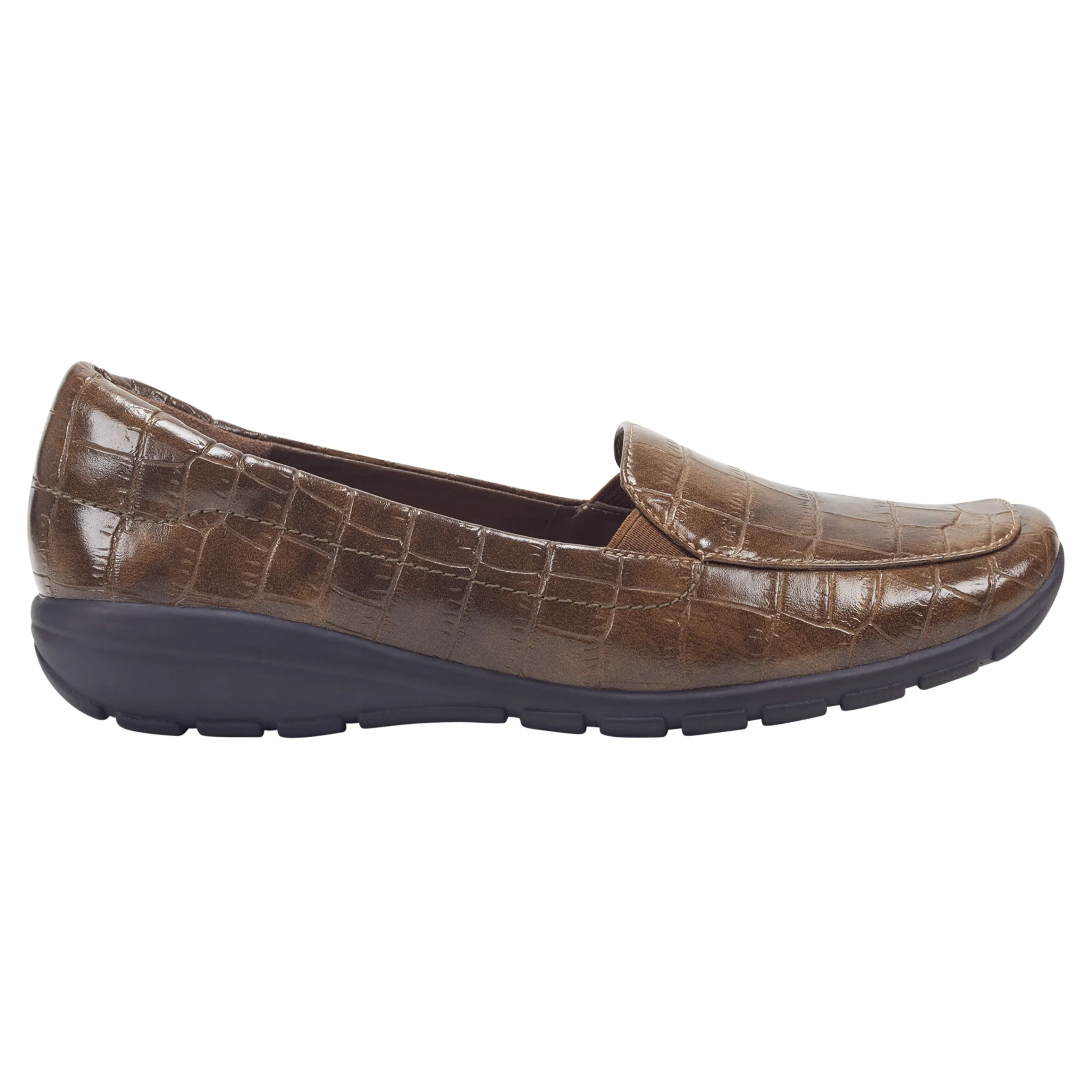 Best Easy Spirit Abriana Casual Flats BrownCroco