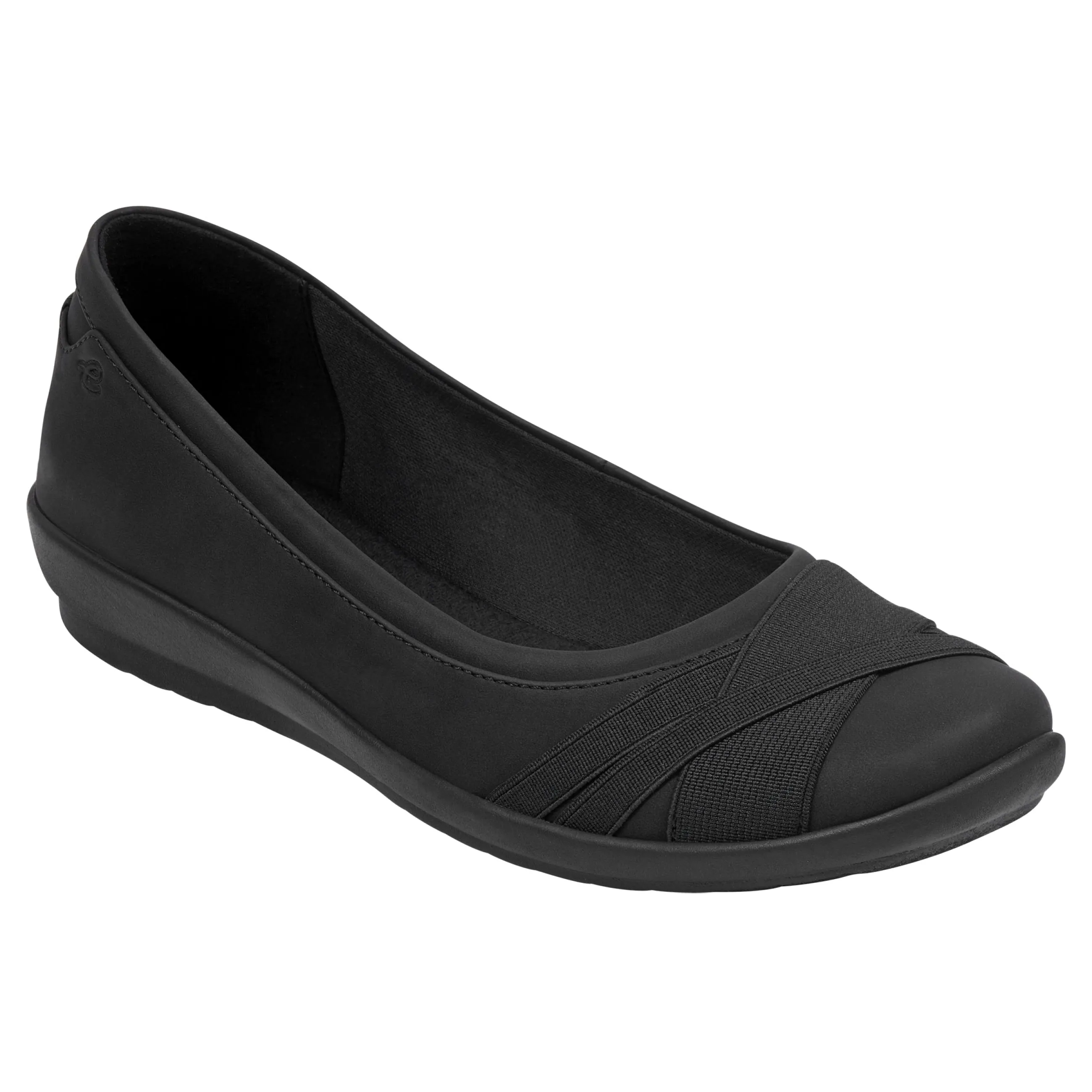 Fashion Easy Spirit Acasia Slip On Flats Black