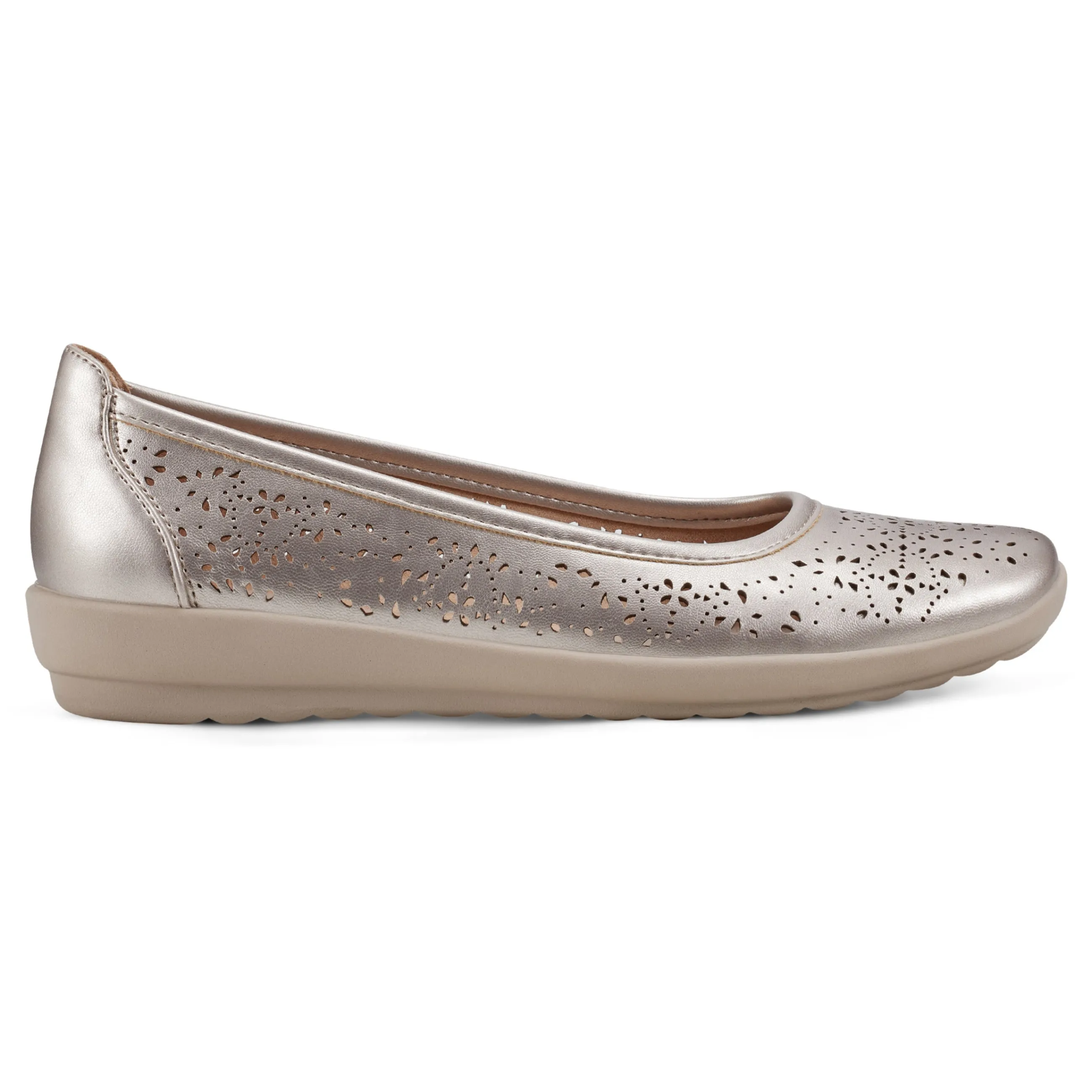 Discount Easy Spirit Alessia Ballet Flats Gold