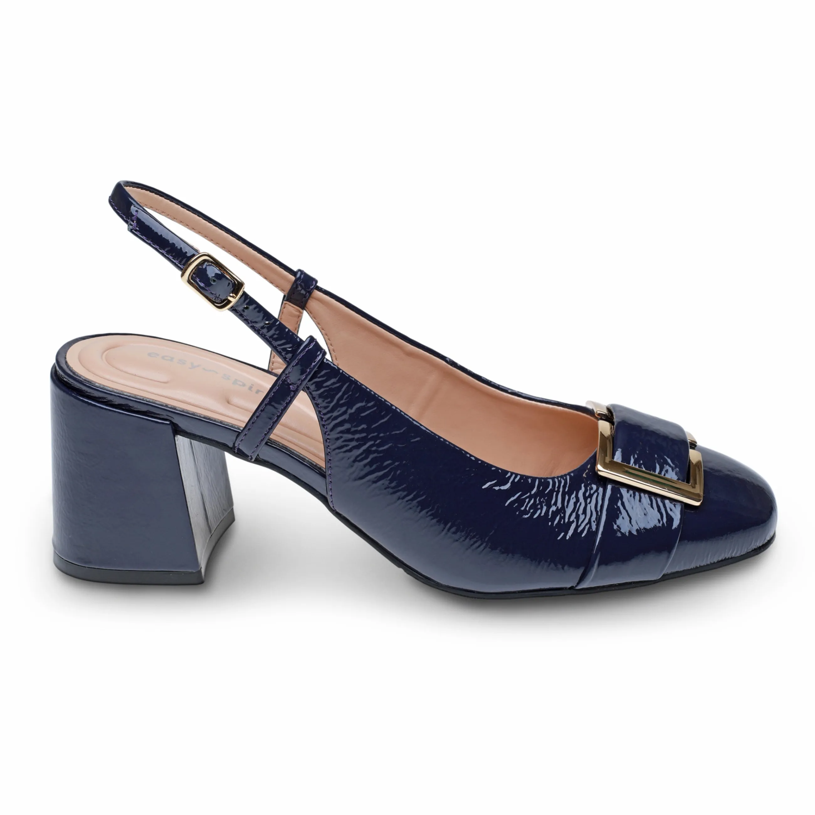 Online Easy Spirit Alissa Slingback Pumps NavyPatentLeather