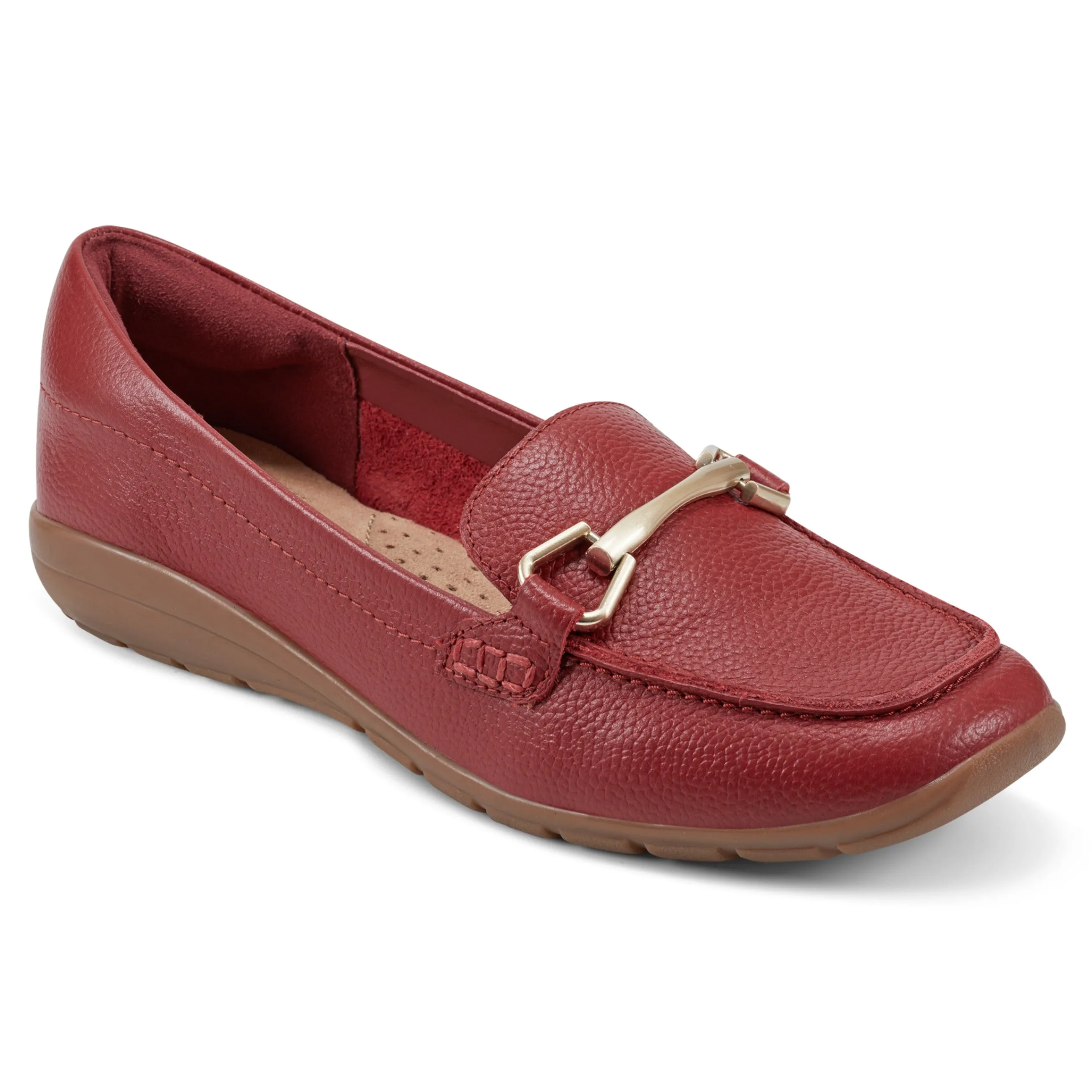 Hot Easy Spirit Amalie Casual Loafers RedLeather