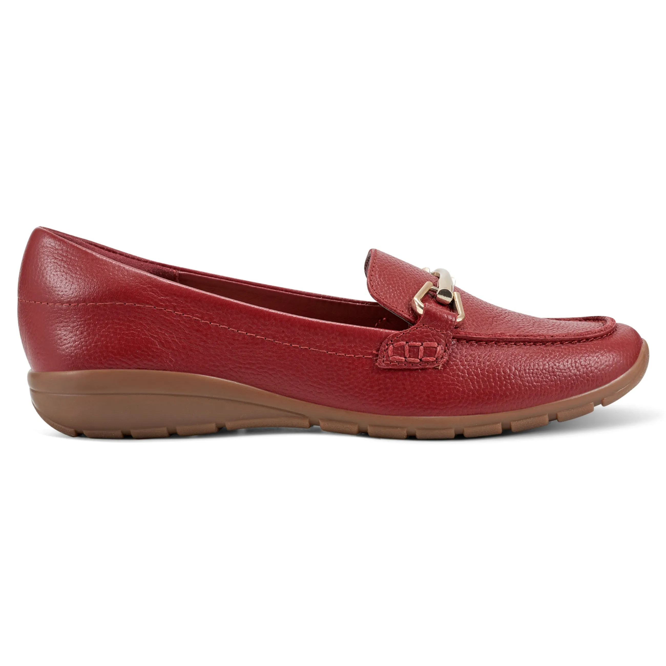 Hot Easy Spirit Amalie Casual Loafers RedLeather