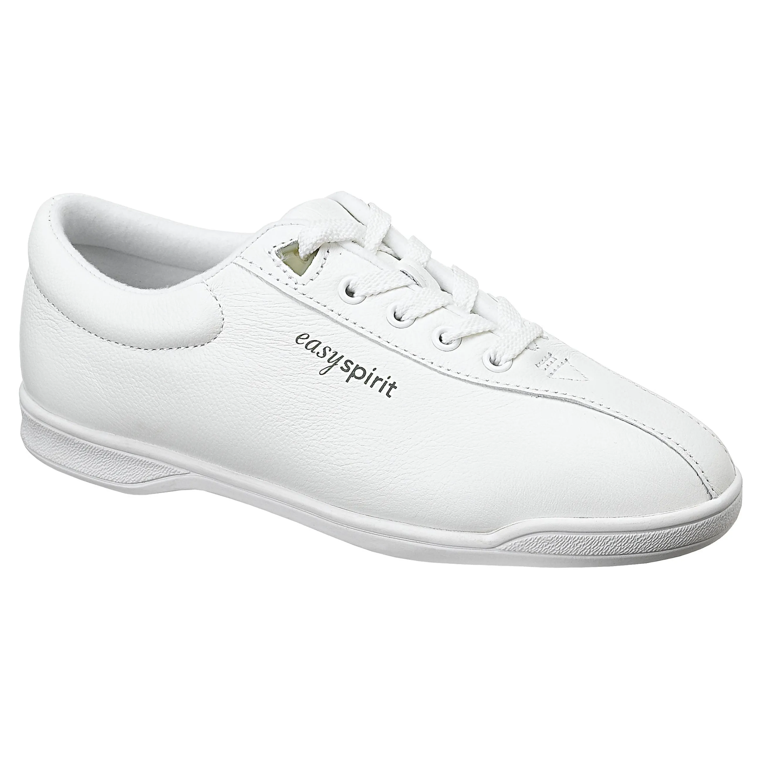 Discount Easy Spirit AP1 Leather Walking Shoes WhiteLeather