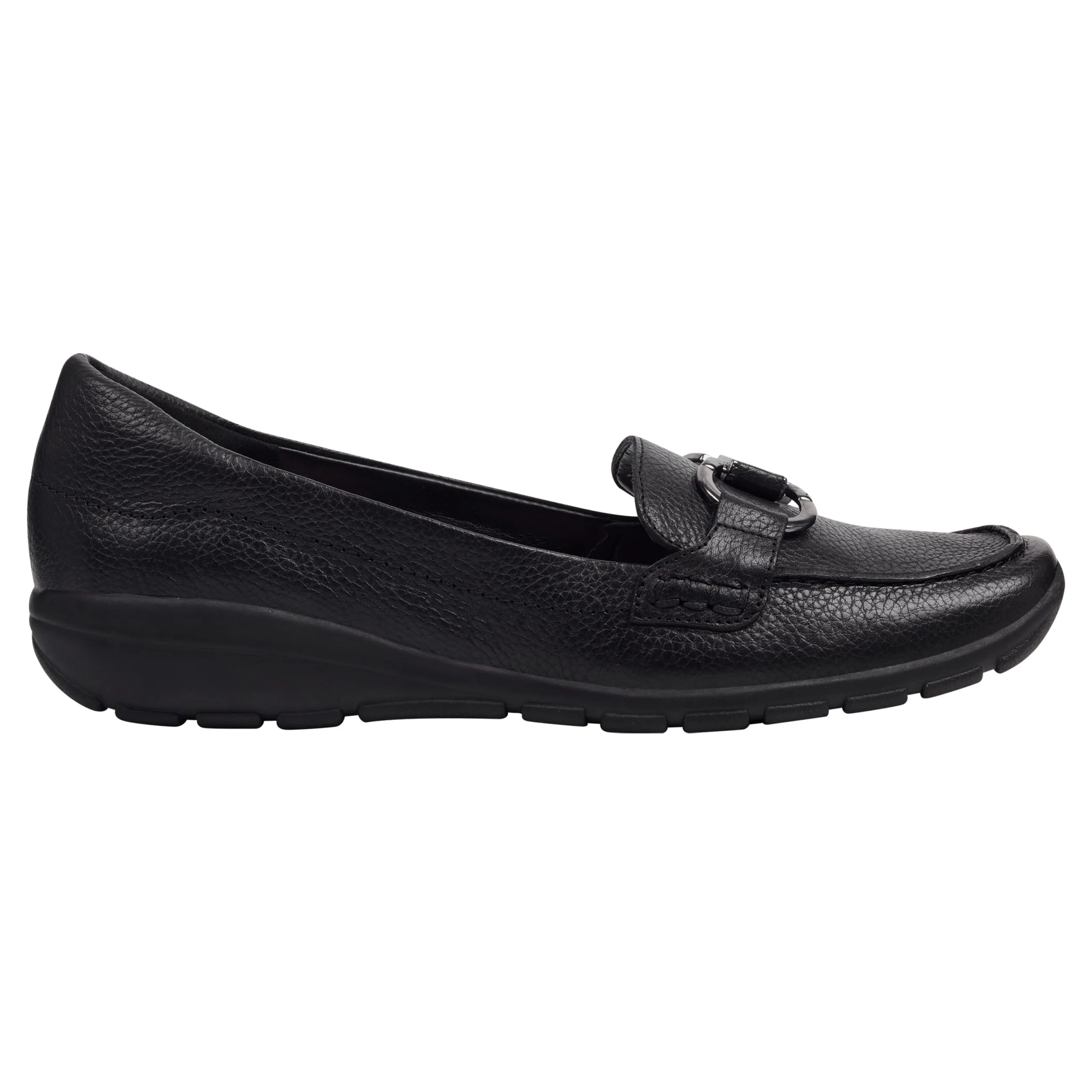 Discount Easy Spirit Avienta Casual Loafers BlackLeather