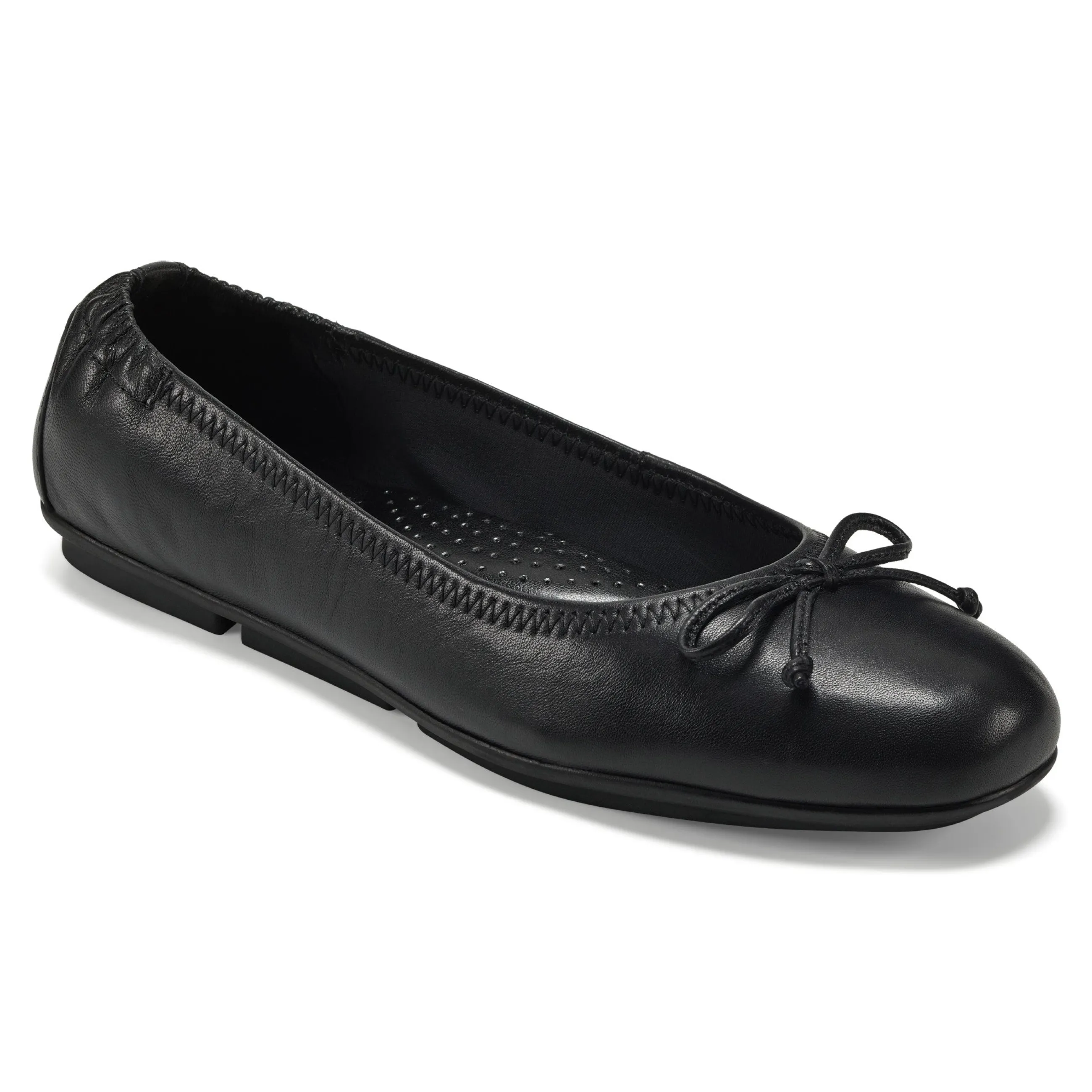 Outlet Easy Spirit Baily Ballet Flats BlackLeather