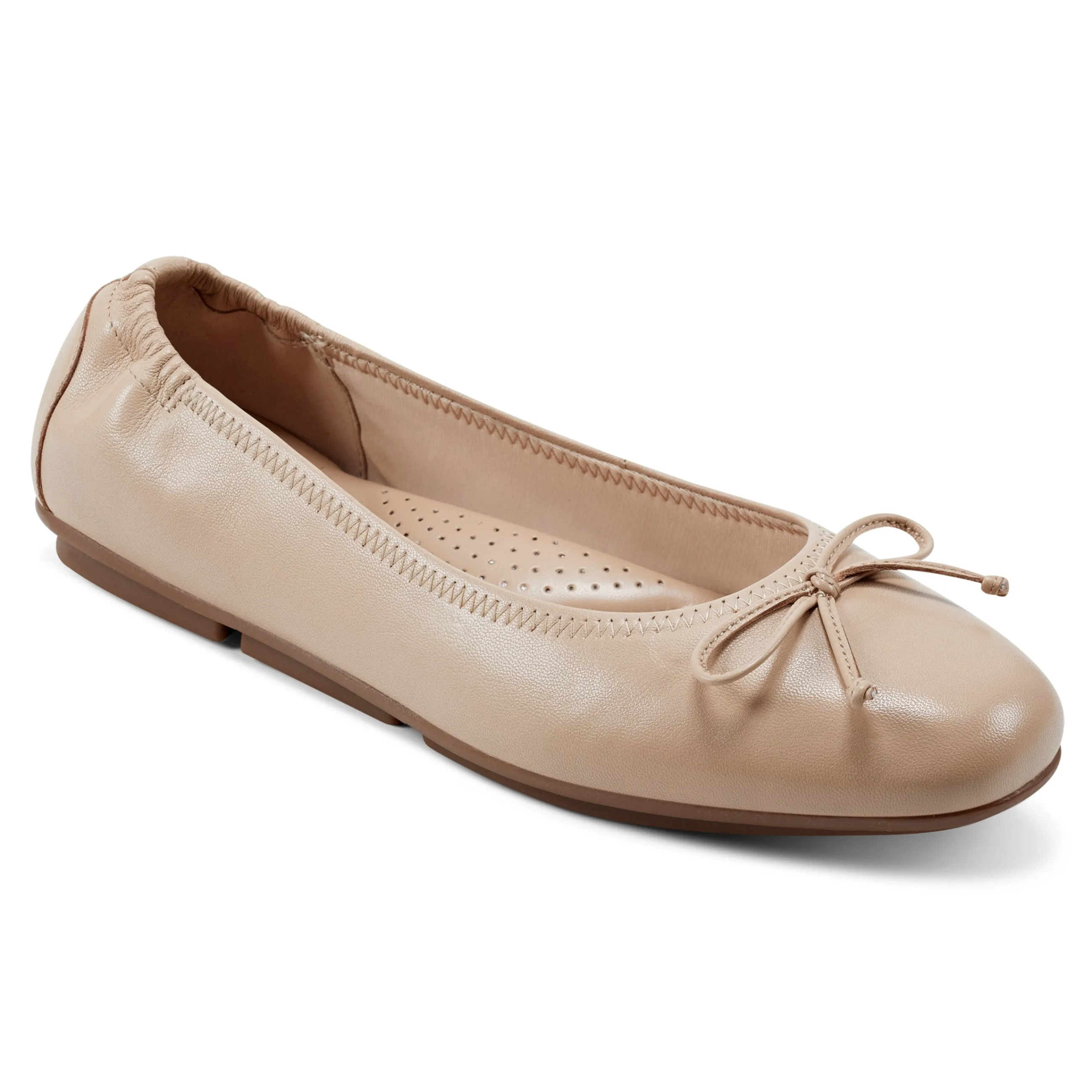 New Easy Spirit Baily Ballet Flats NaturalLeather