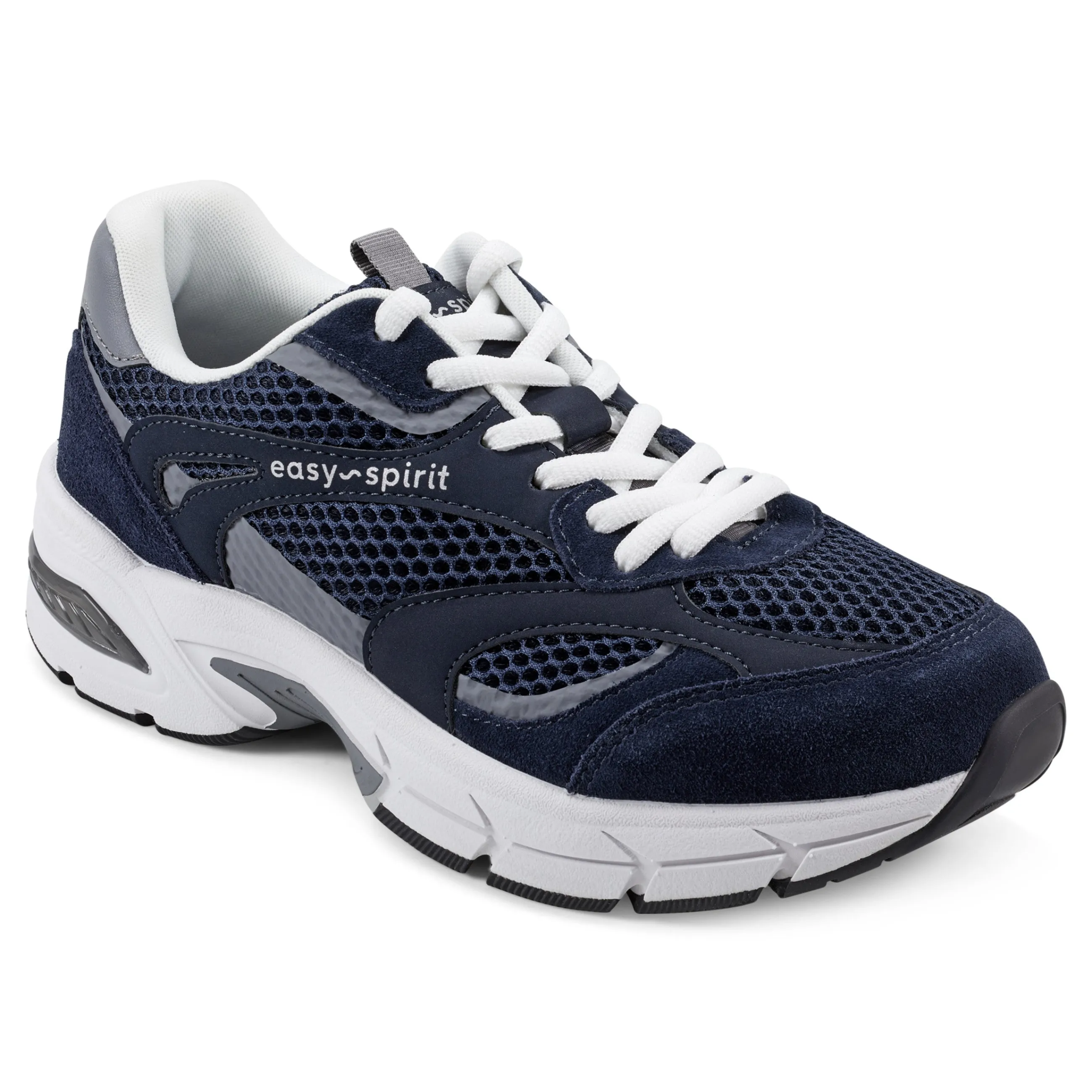 Outlet Easy Spirit Barbeau Lace-Up Walking Shoes Navy