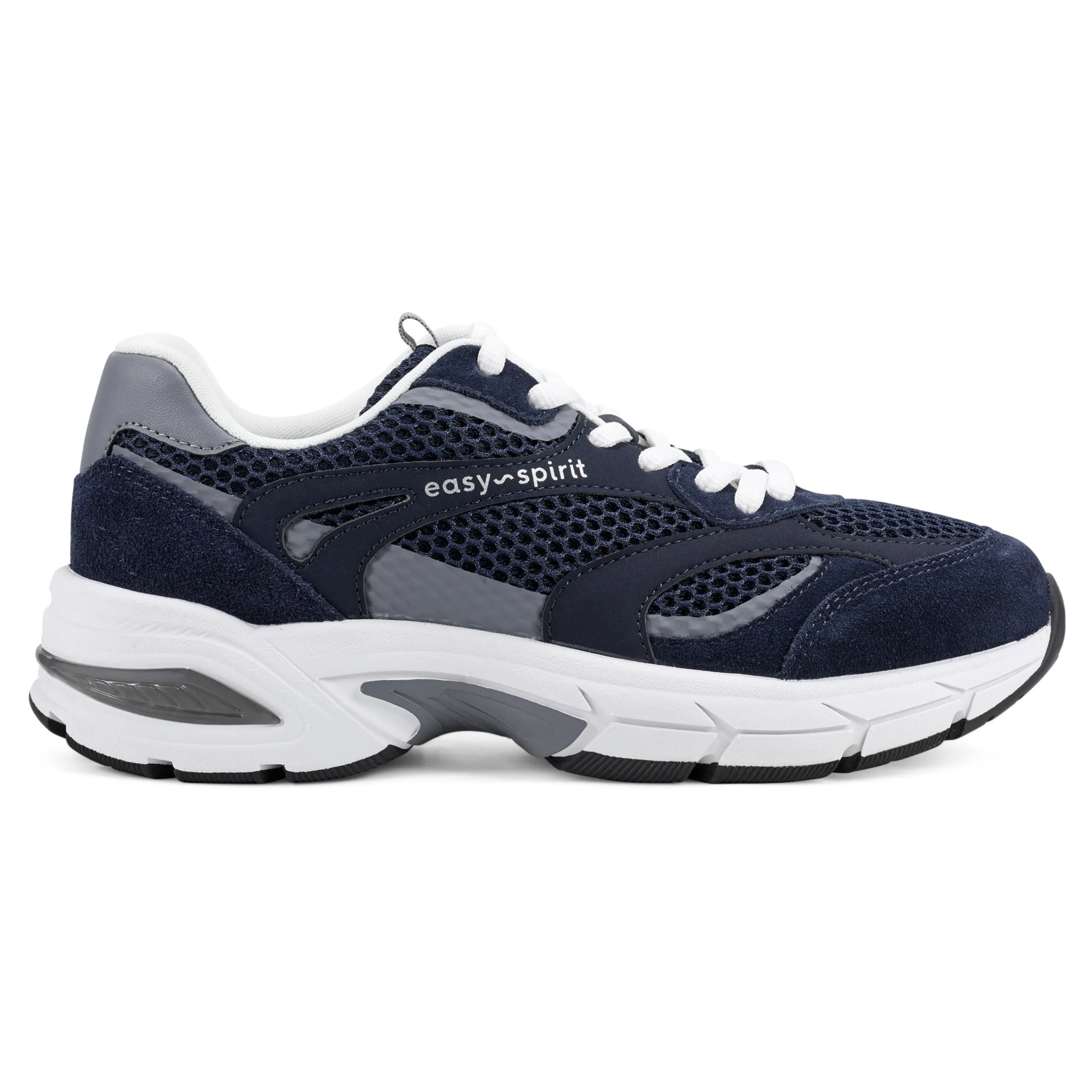 Outlet Easy Spirit Barbeau Lace-Up Walking Shoes Navy