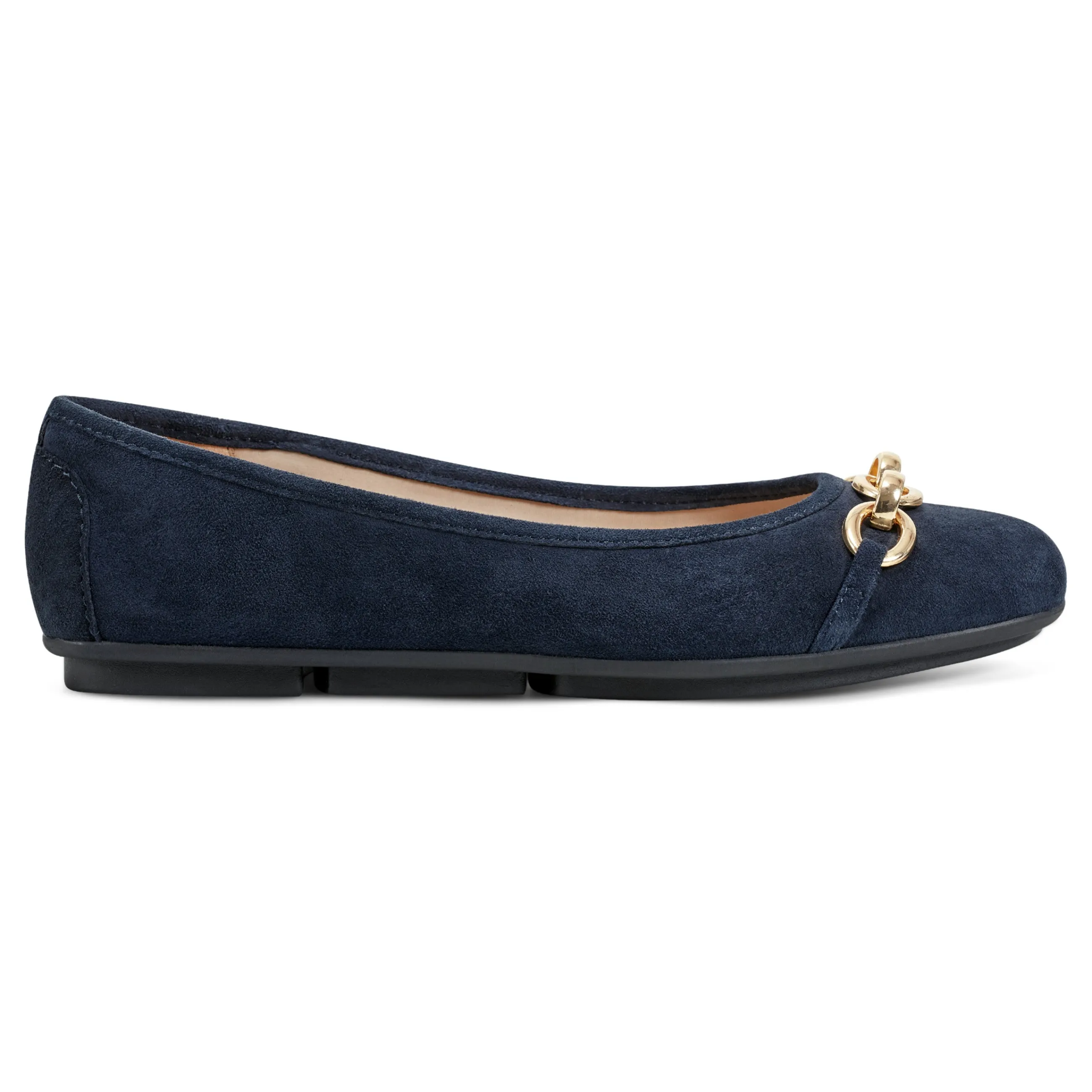 Hot Easy Spirit Brandi Ballet Flats NavySuede