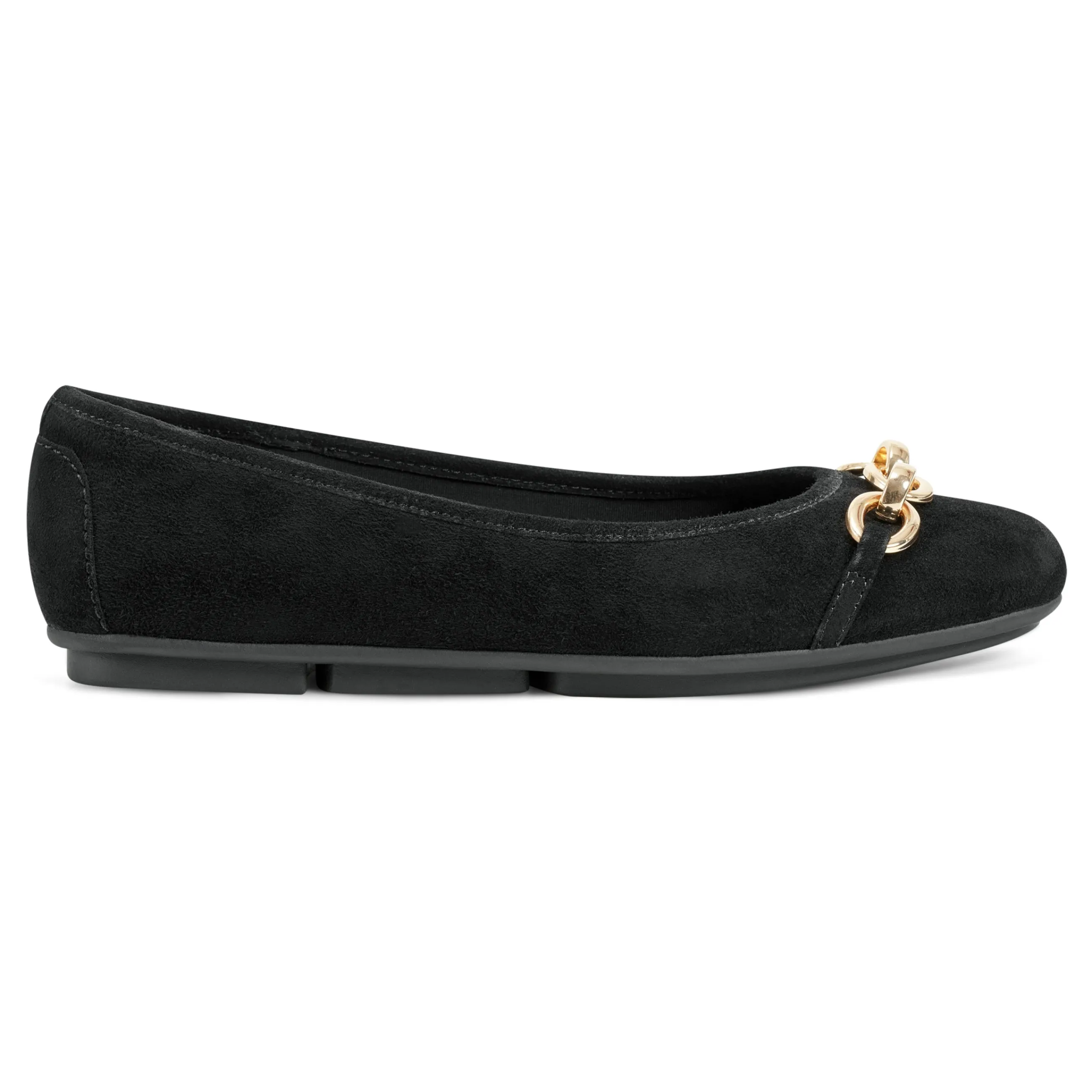 Fashion Easy Spirit Brandi Ballet Flats BlackSuede