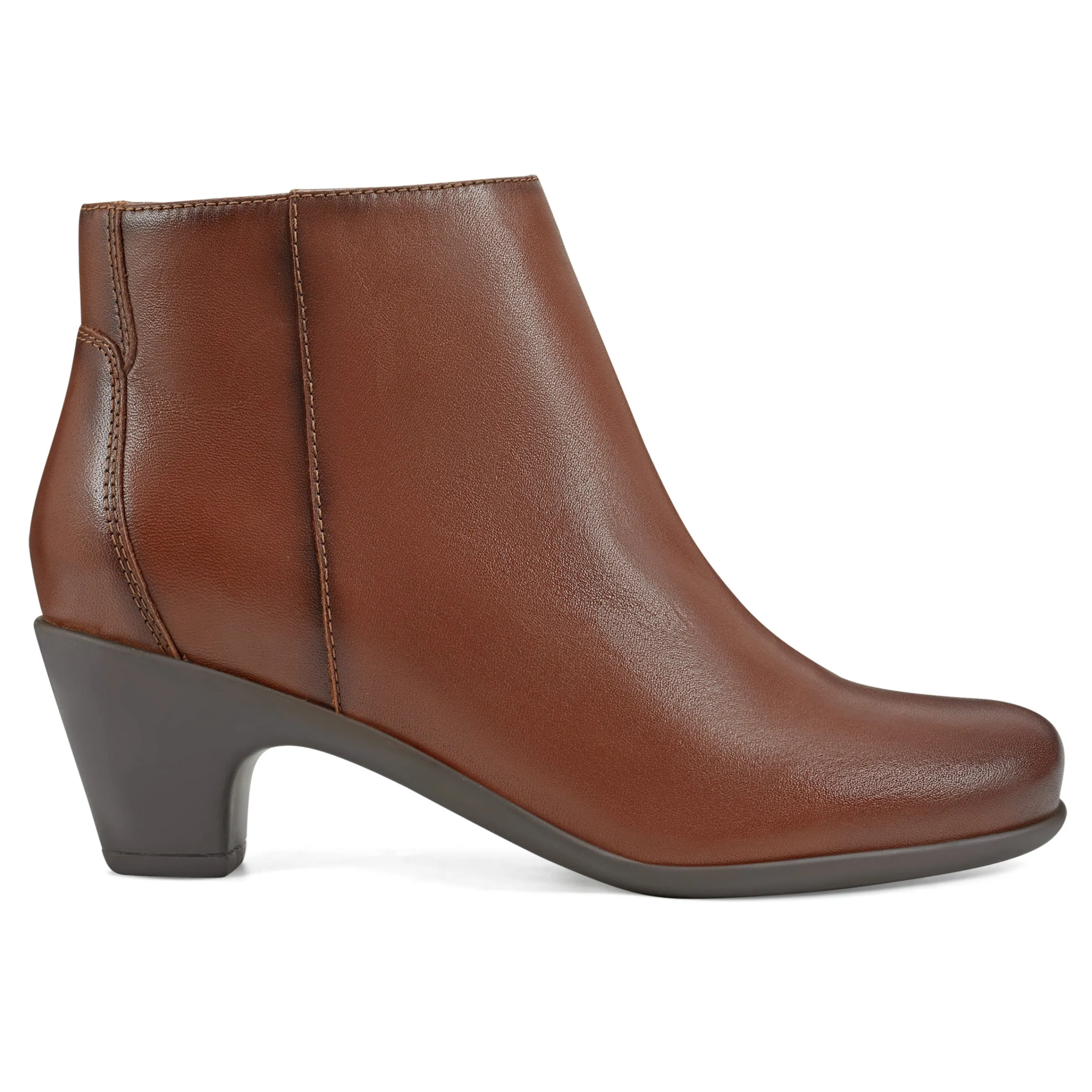 New Easy Spirit Camira Casual Booties BrownLeather