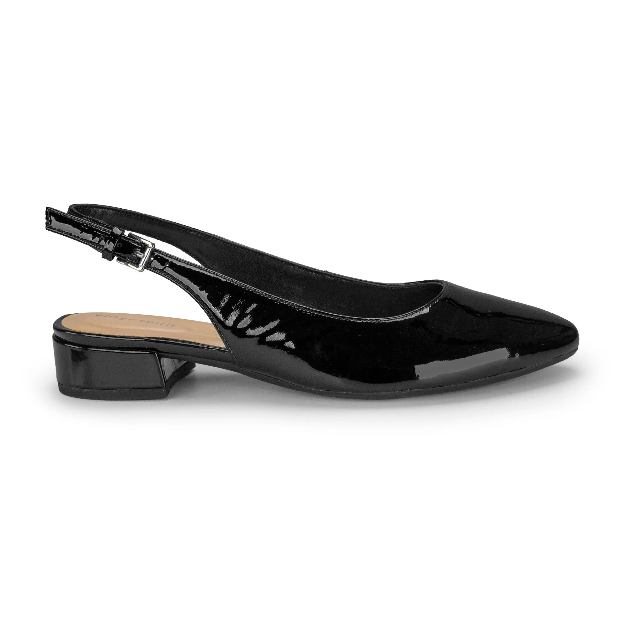 Best Easy Spirit Cassius Slingback Pumps BlackPatent