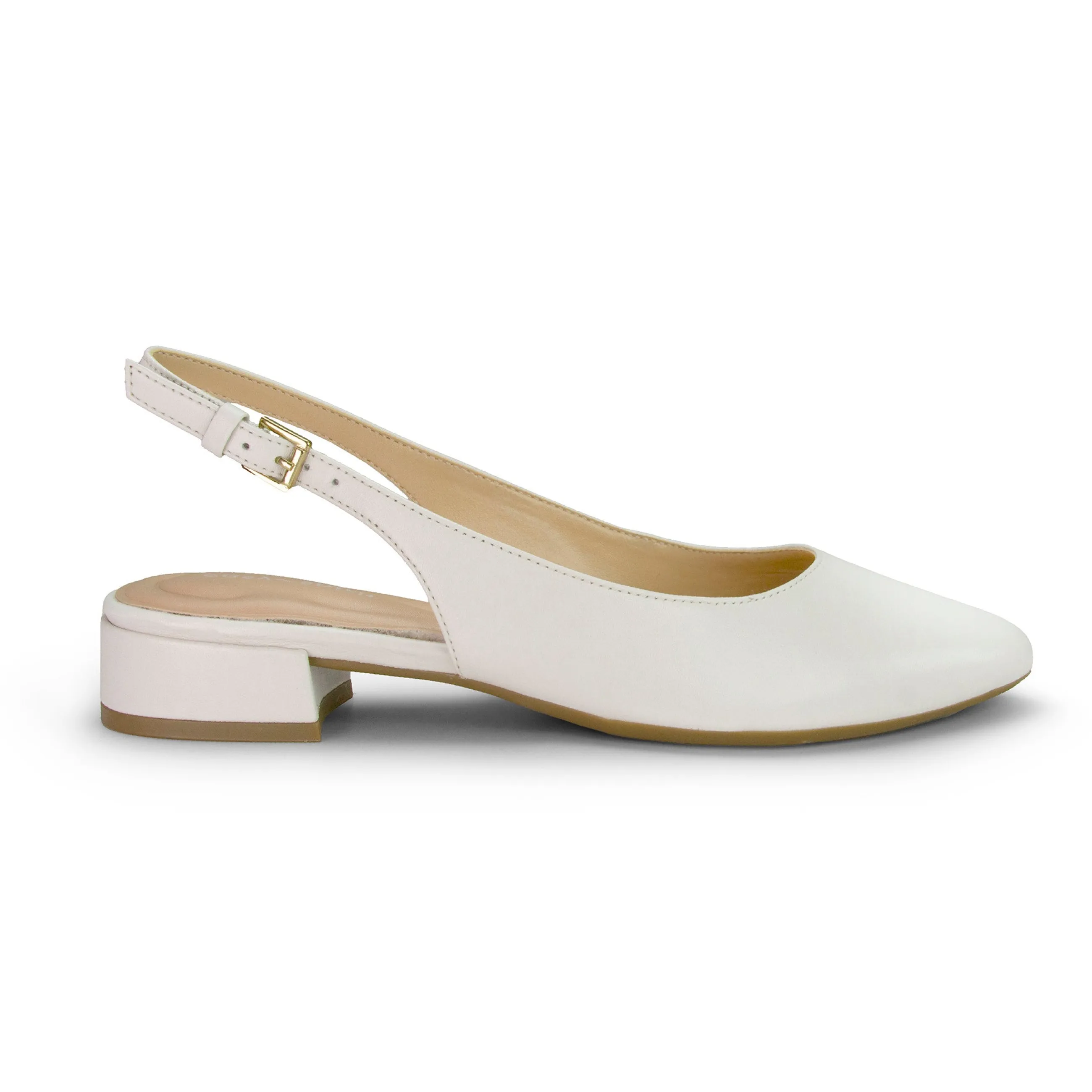 Clearance Easy Spirit Cassius Slingback Pumps IvoryPatent