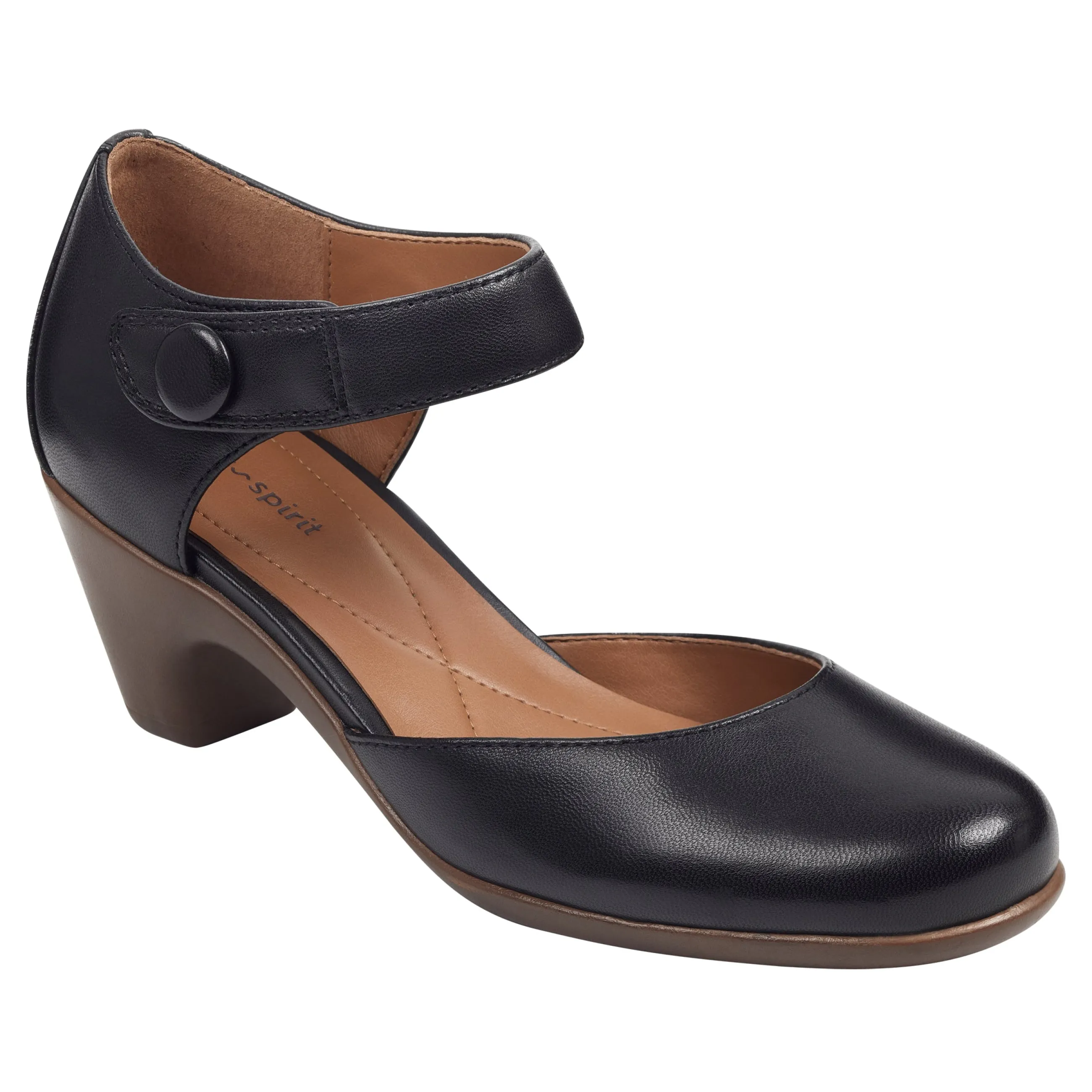 Flash Sale Easy Spirit Clarice Mary Jane Heels BlackLeather