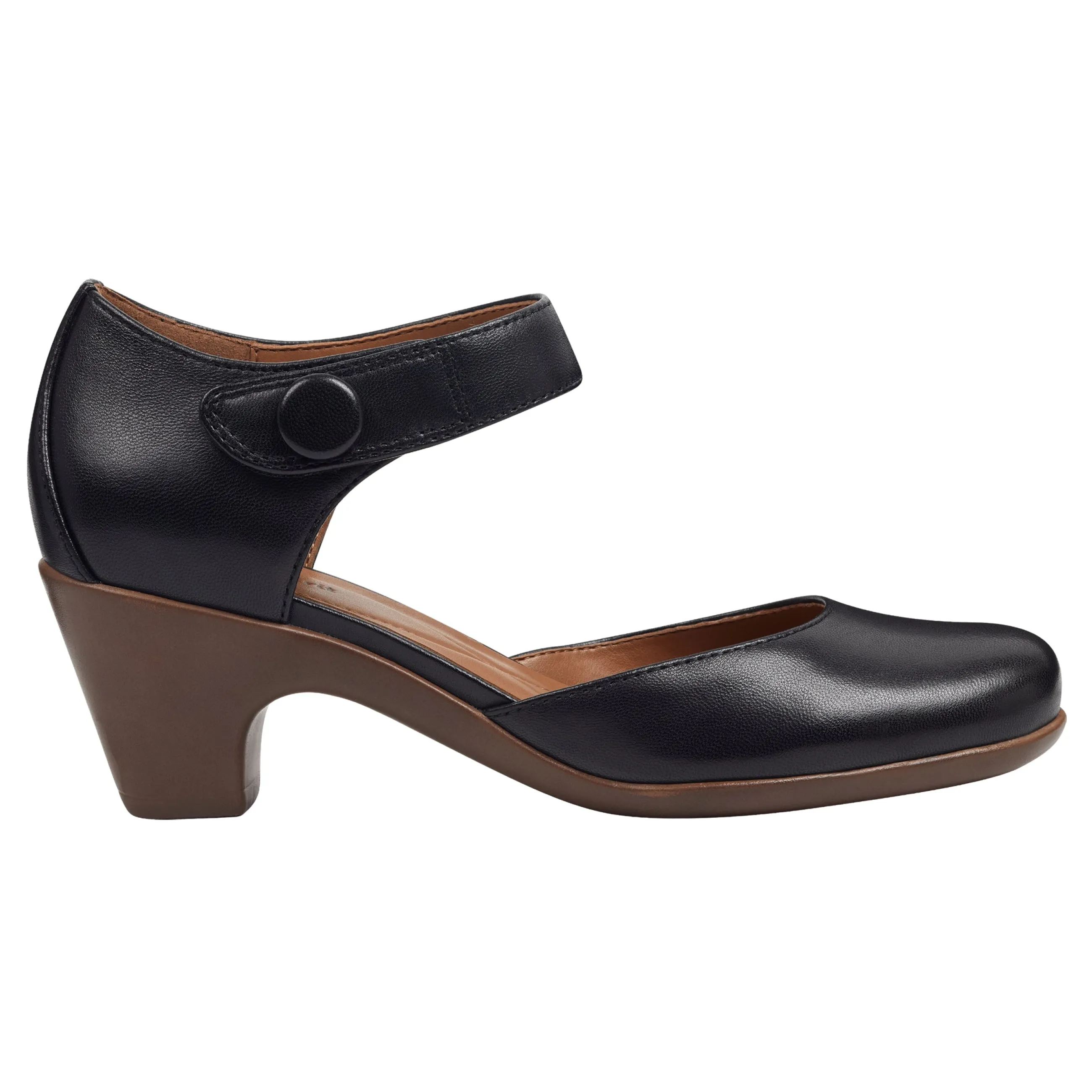 Flash Sale Easy Spirit Clarice Mary Jane Heels BlackLeather