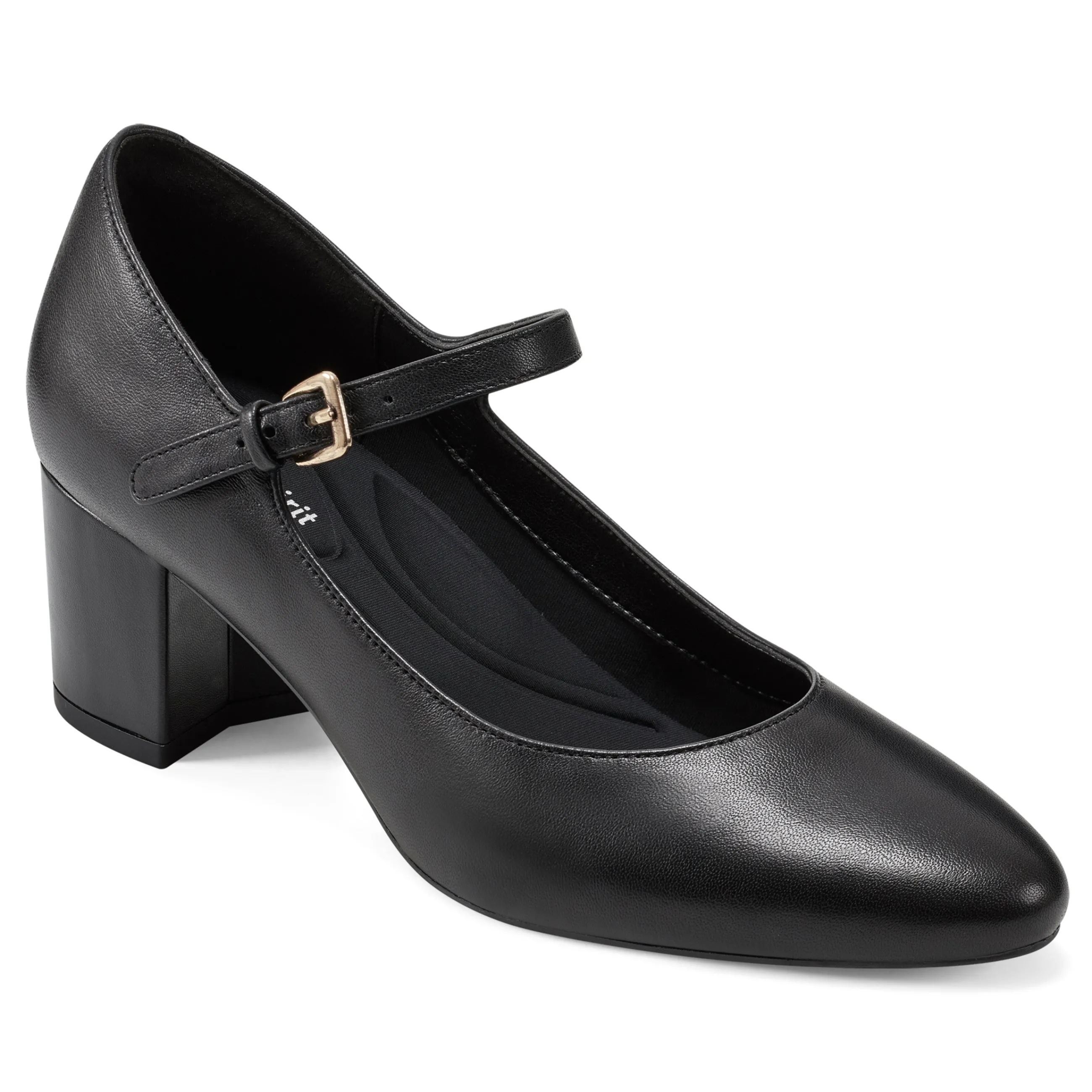 New Easy Spirit Cyra Mary Jane Dress Pumps BlackLeather