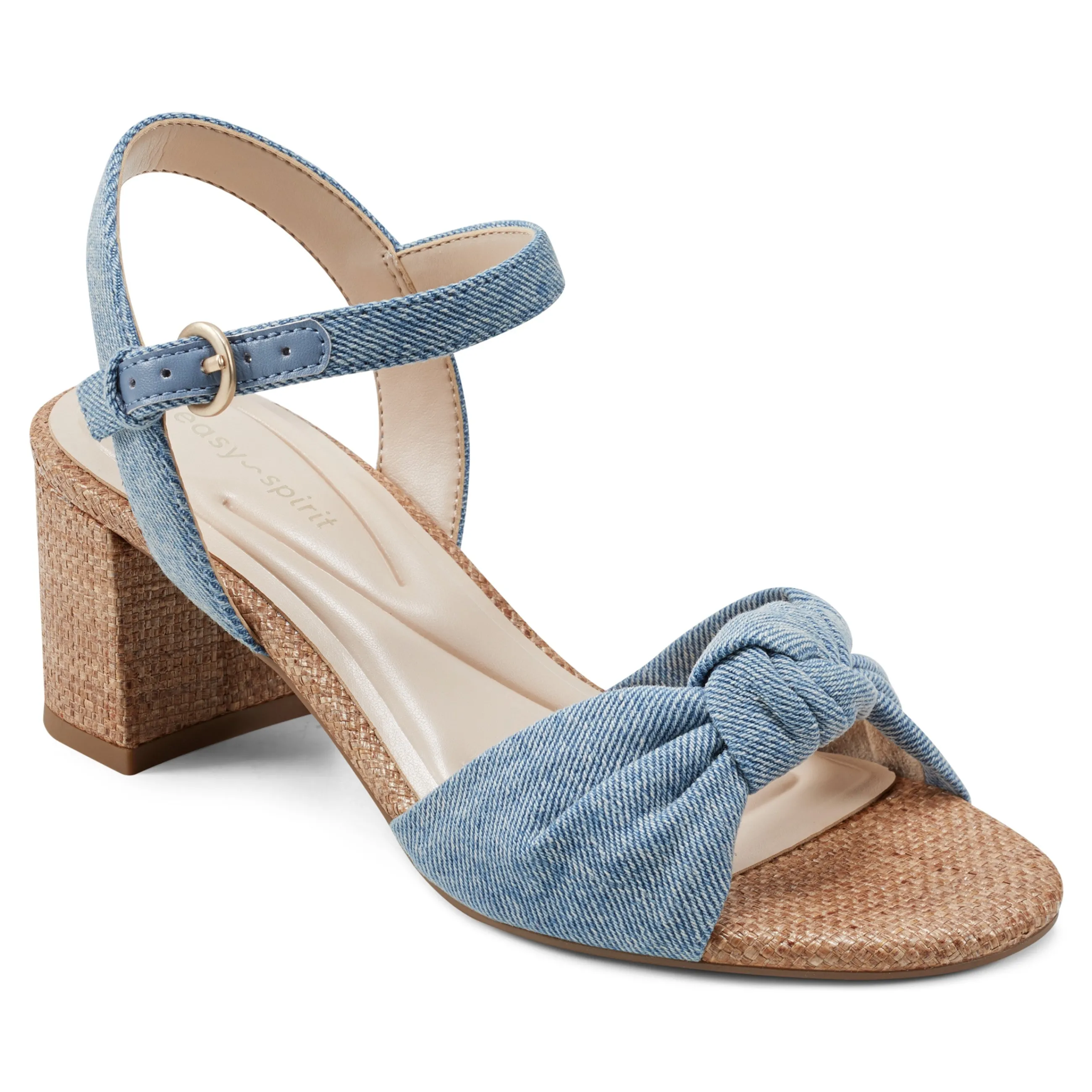 Hot Easy Spirit Danica Heeled Sandals Denim