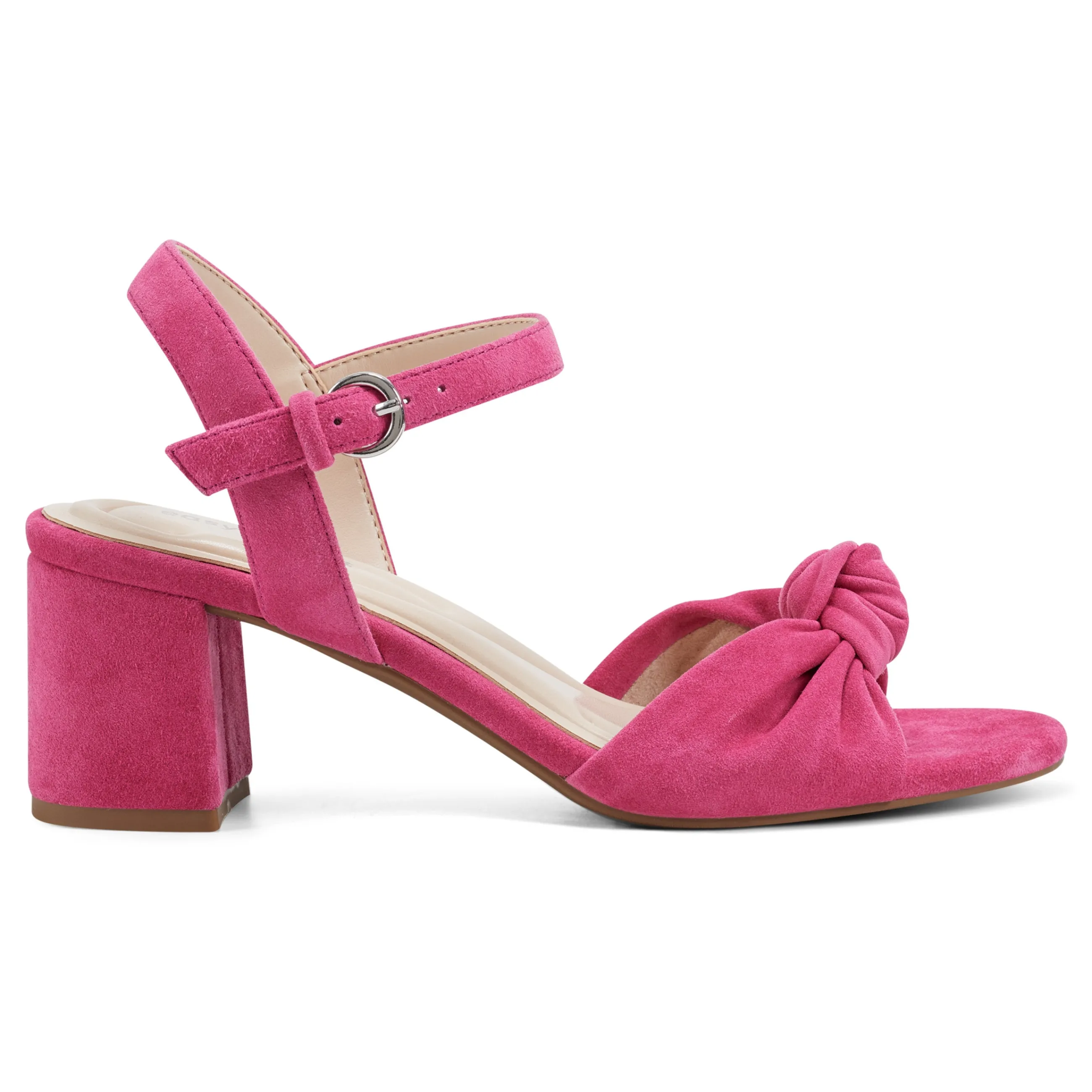 Online Easy Spirit Danica Heeled Sandals DarkPinkSuede