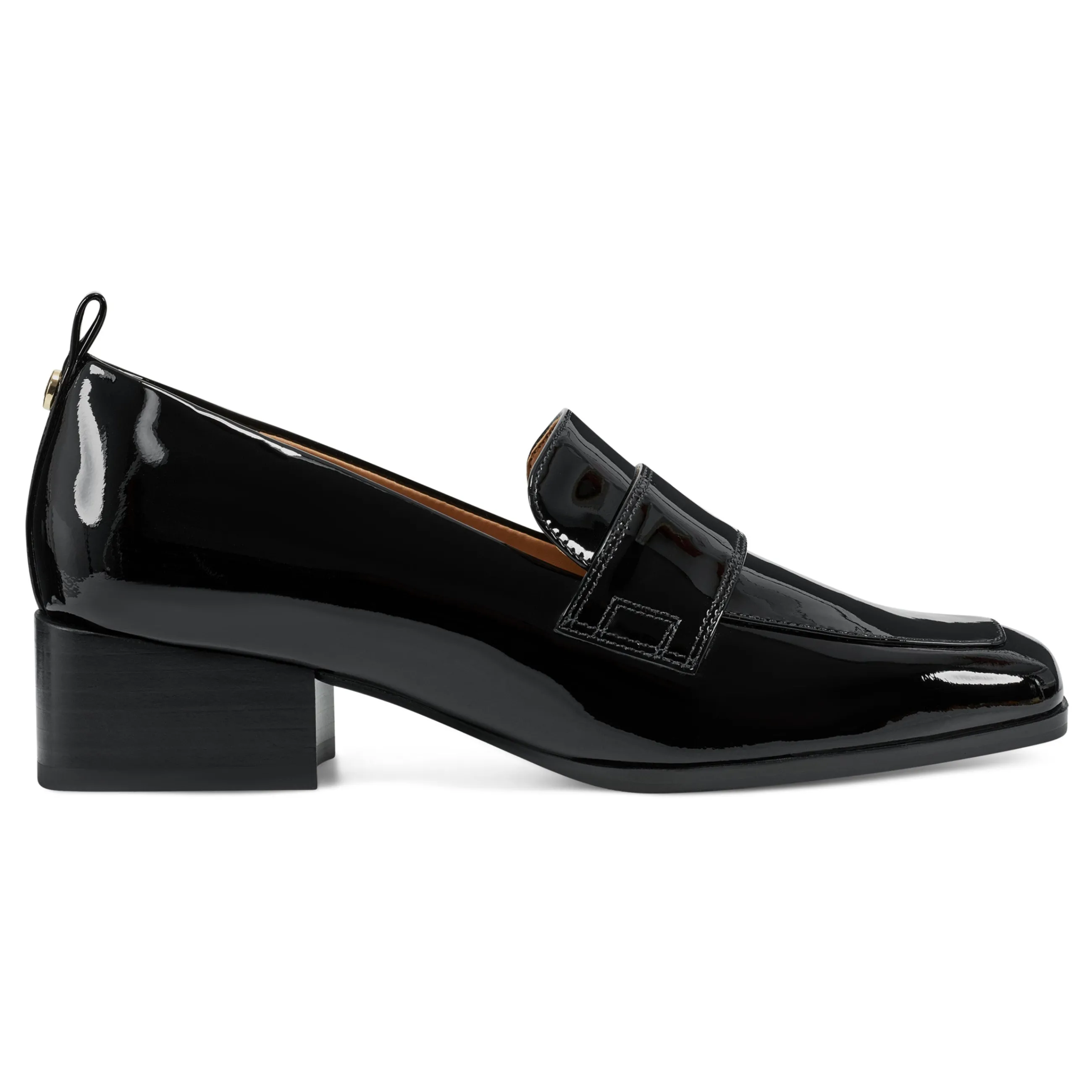 Best Sale Easy Spirit Darlene Dress Loafers BlackPatentLeather