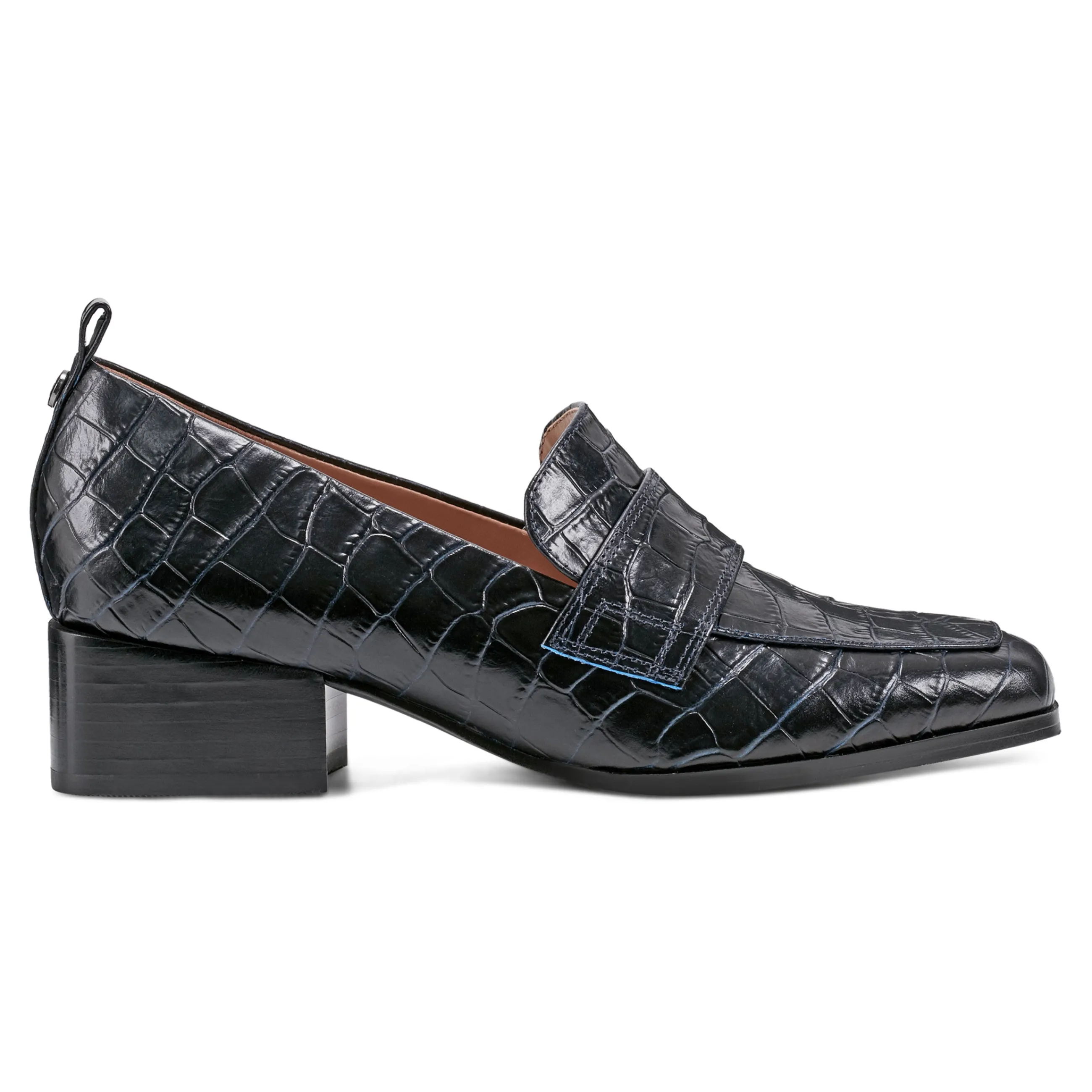 Shop Easy Spirit Darlene Dress Loafers NavyLeatherCroco