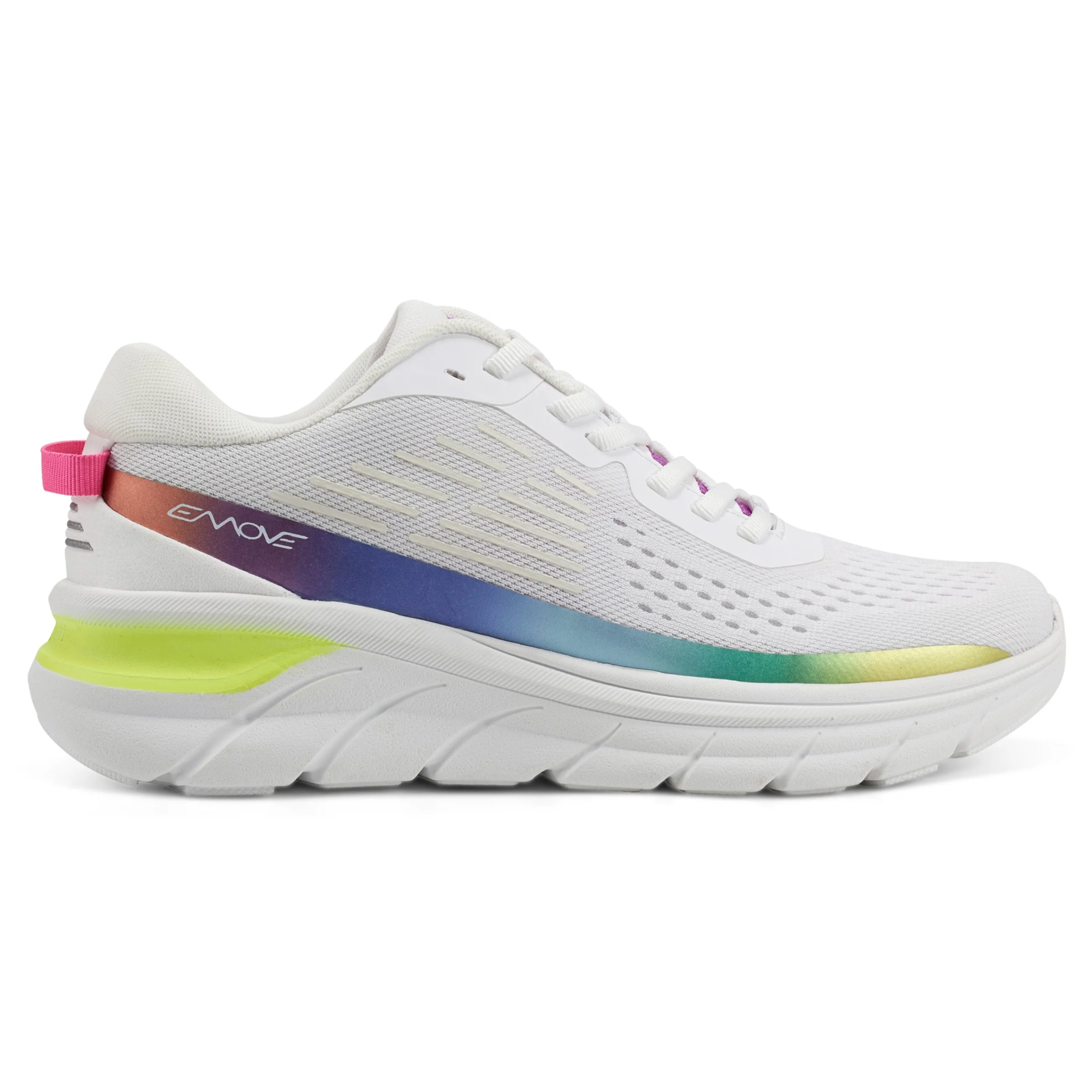 Outlet Easy Spirit Denise Austin Mel EMOVE Walking Shoes White/Rainbow