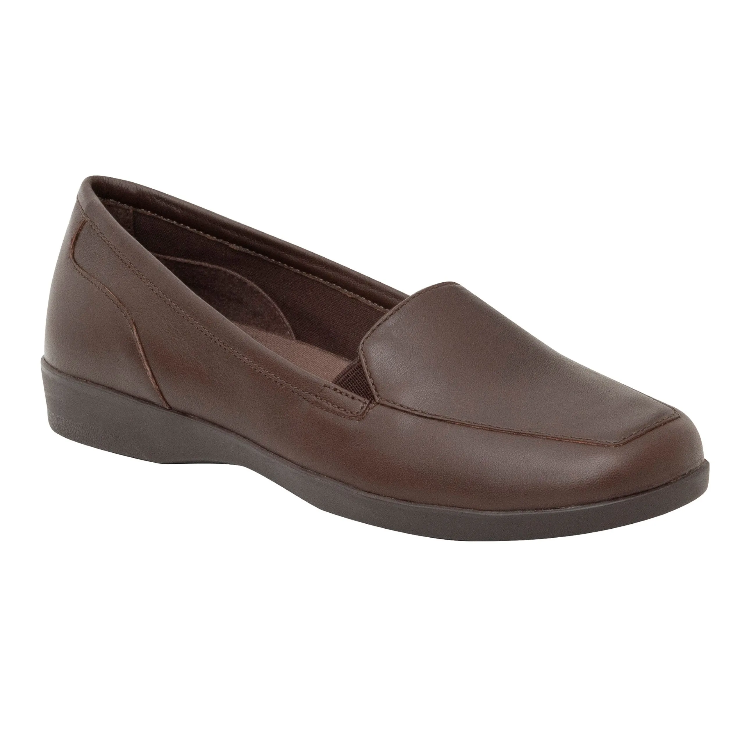 Best Easy Spirit Devitt Casual Flats BrownLeather