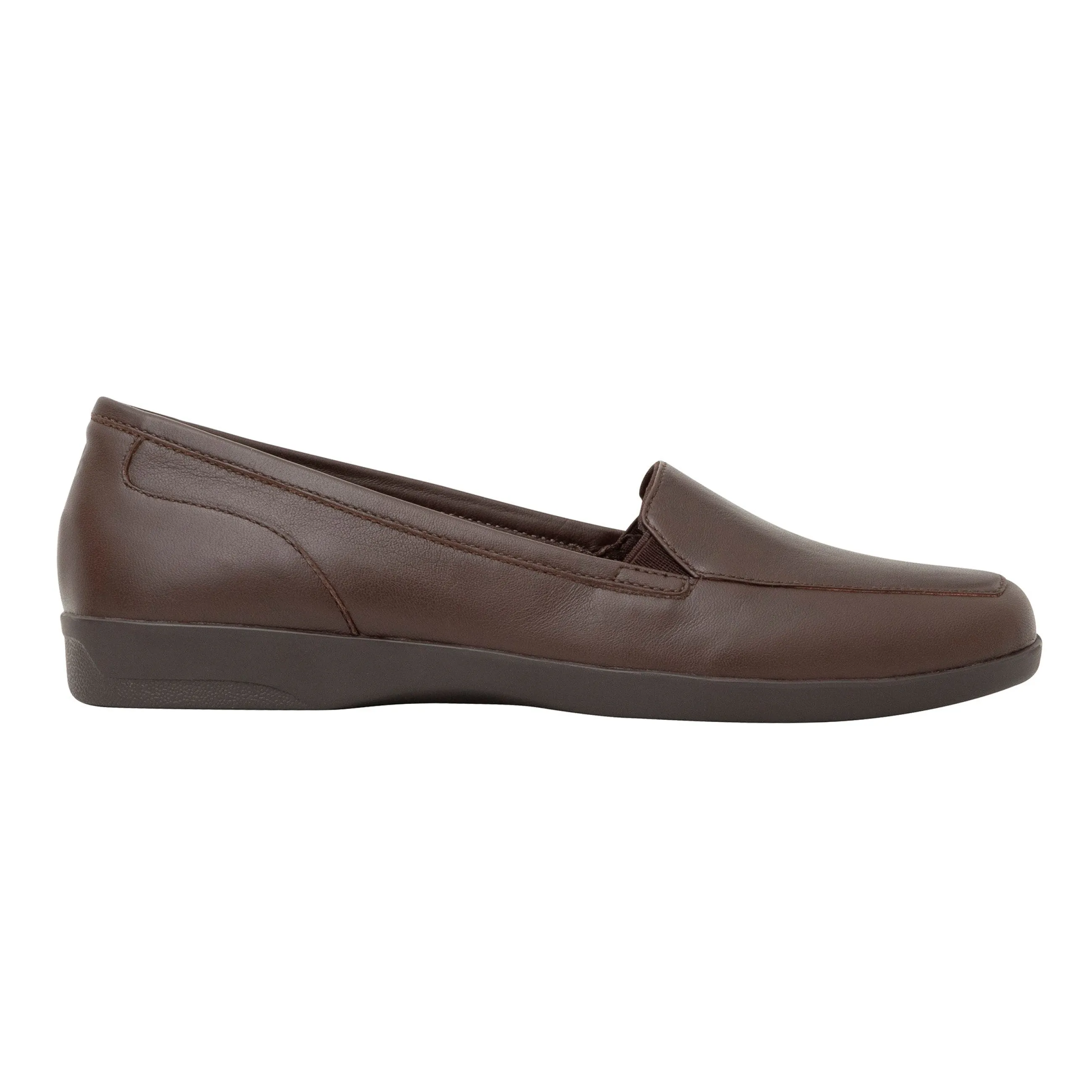 Best Easy Spirit Devitt Casual Flats BrownLeather