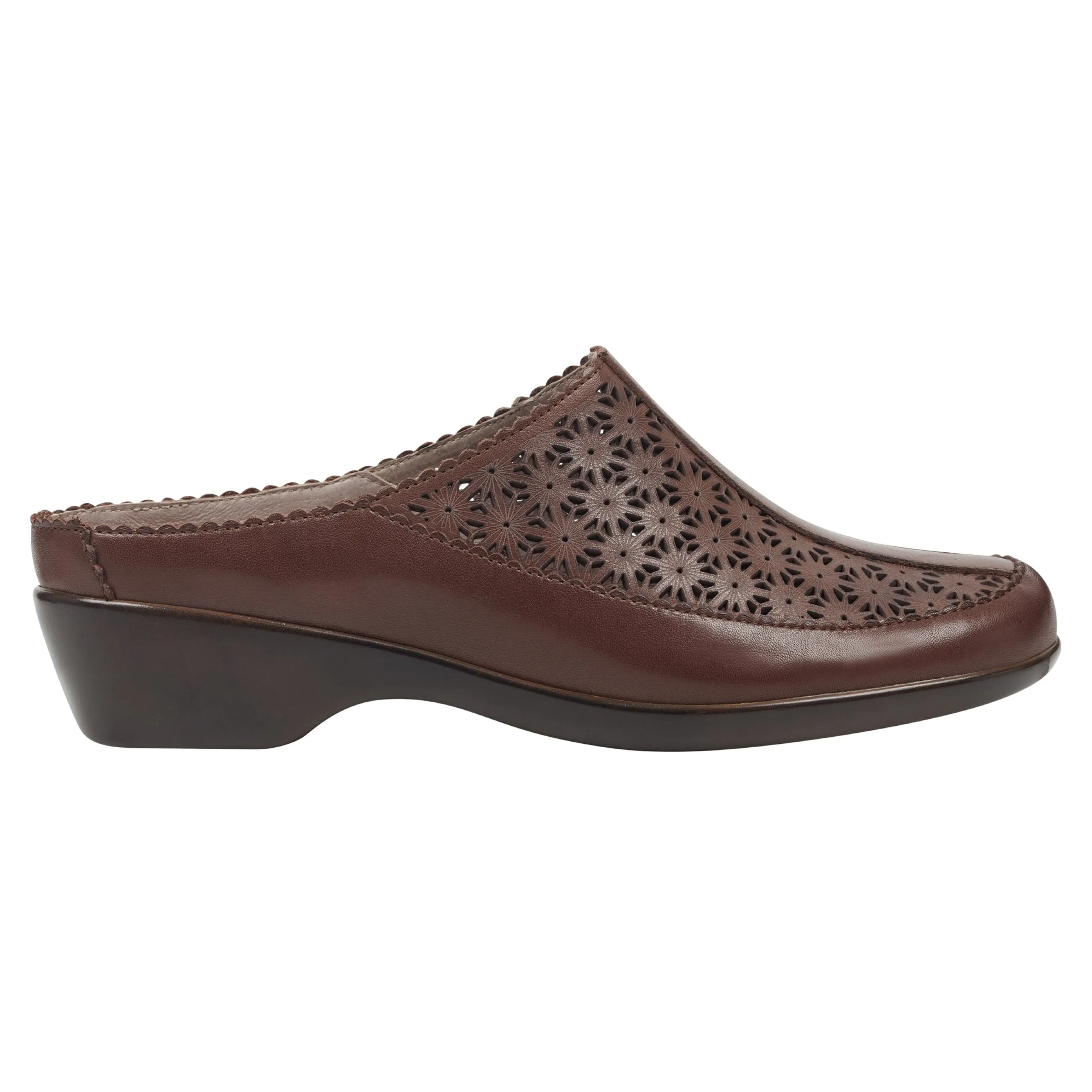 Shop Easy Spirit Dusk Mule Clogs BrownLeather