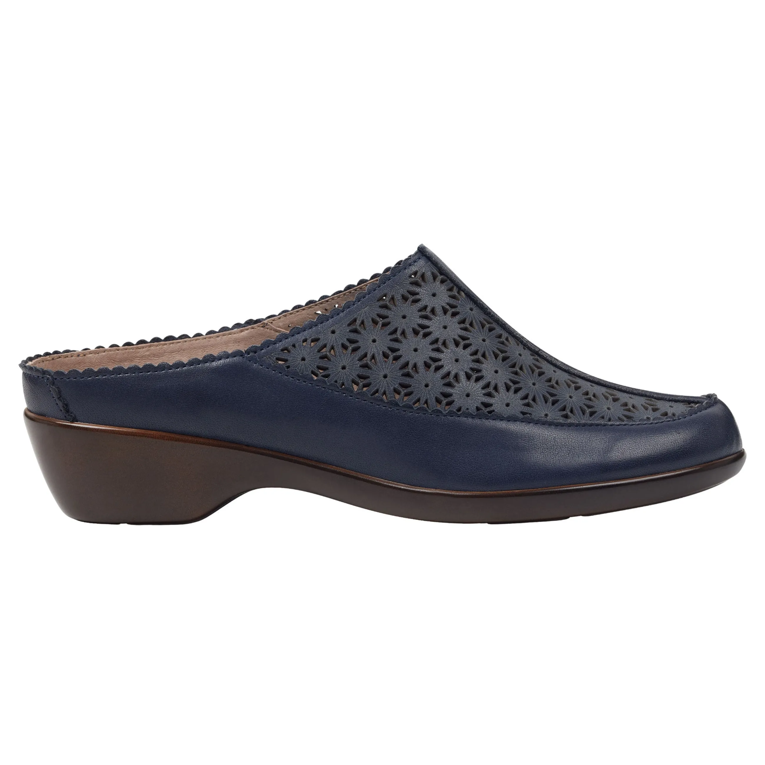 Online Easy Spirit Dusk Mule Clogs NavyLeather