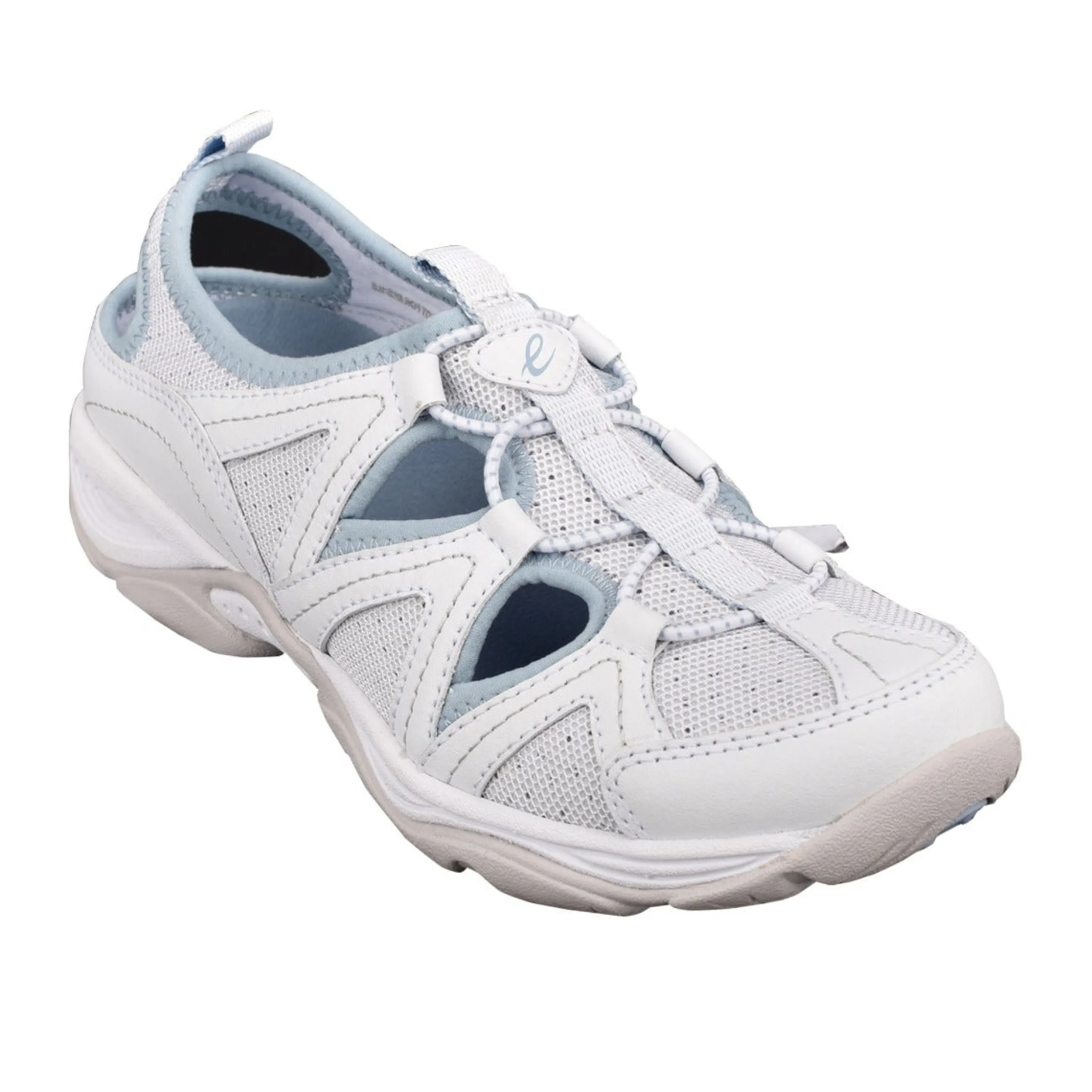 Cheap Easy Spirit Earthen Walking Shoes White/Blue