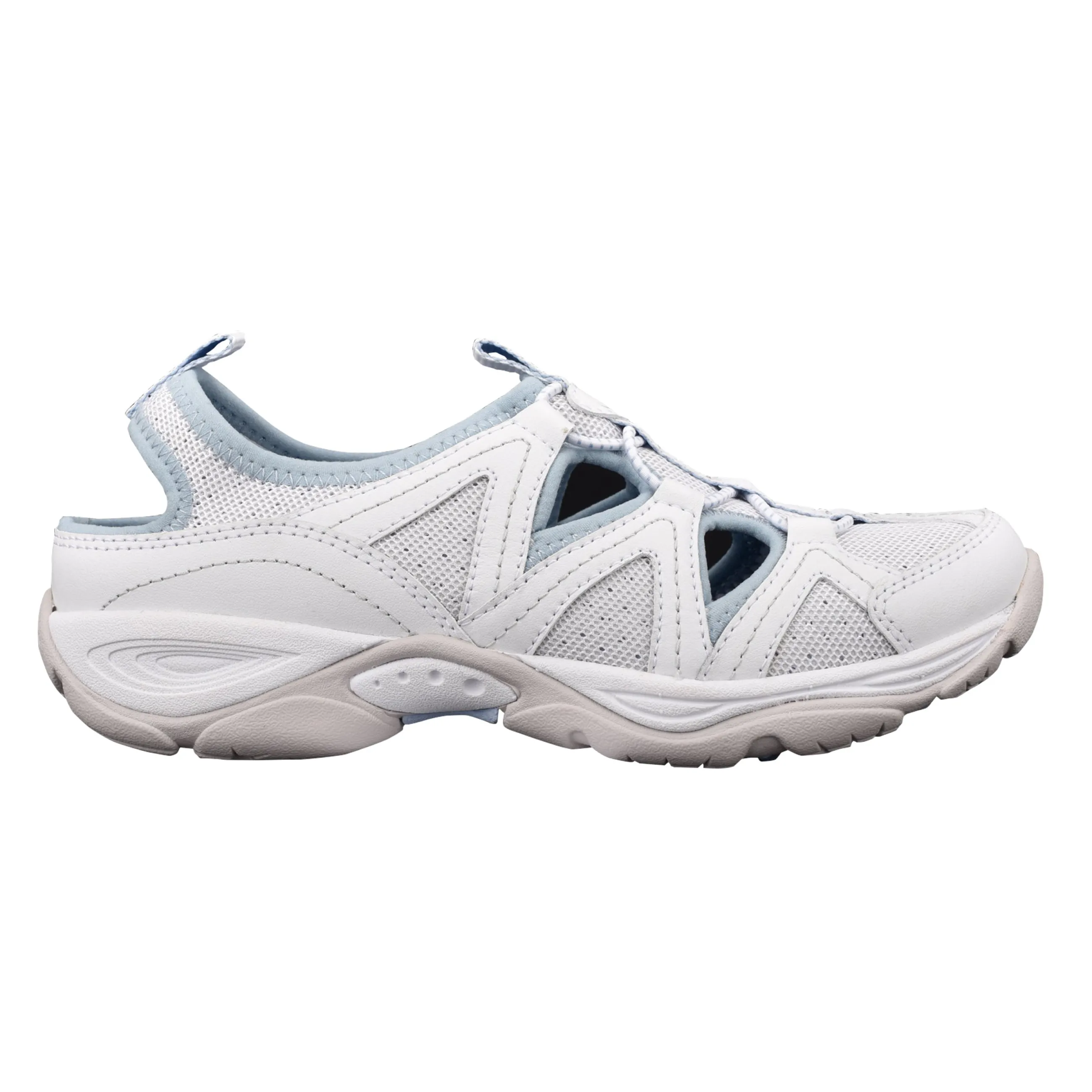 Cheap Easy Spirit Earthen Walking Shoes White/Blue