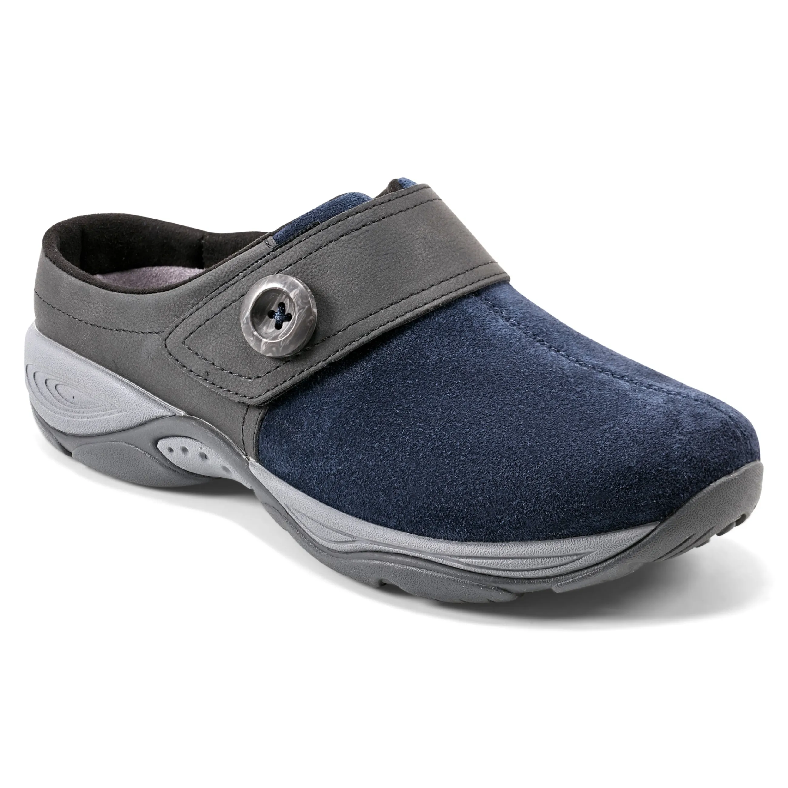 Sale Easy Spirit Edline Slip On Casual Clogs NavySuede