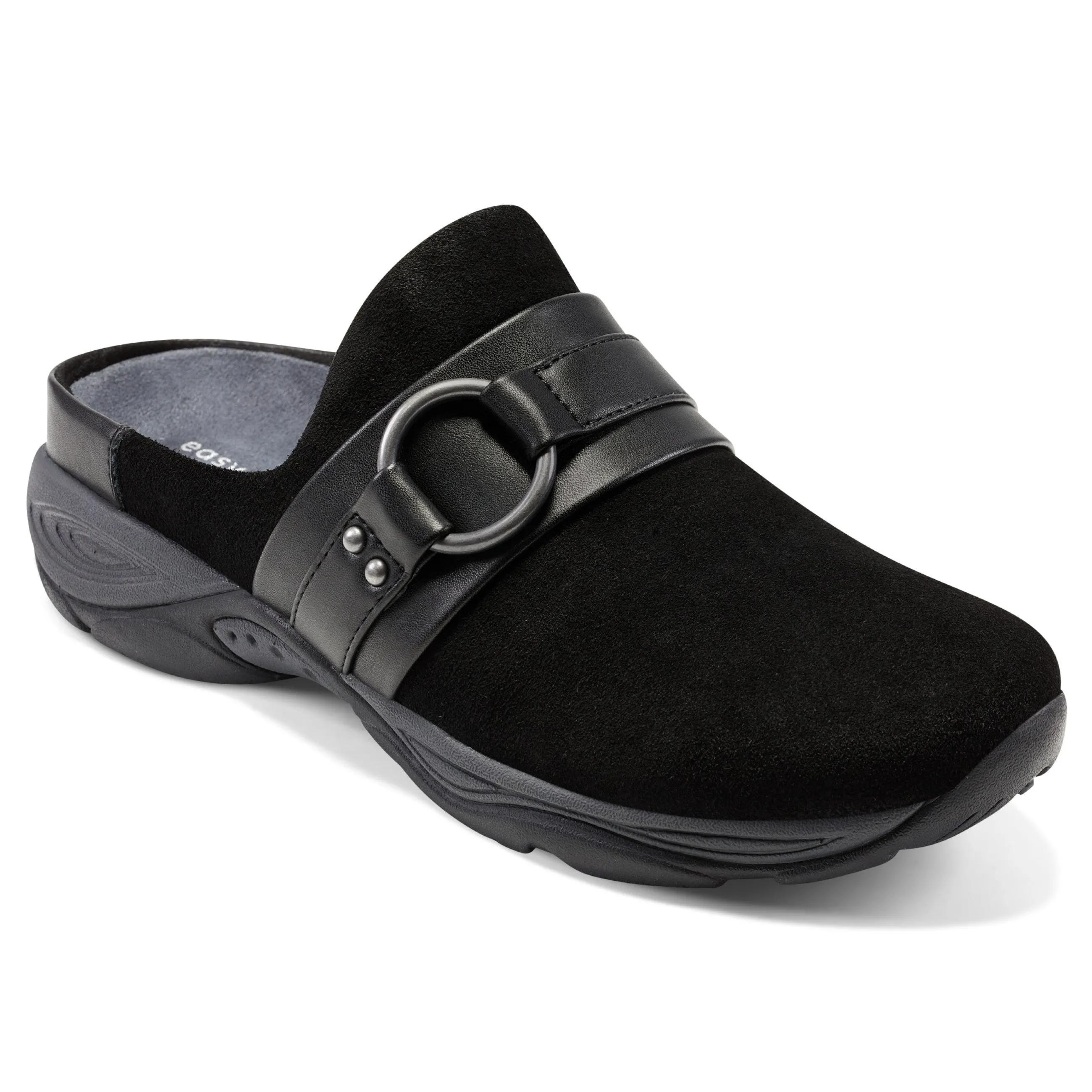 Discount Easy Spirit Eleena Clogs BlackSuede