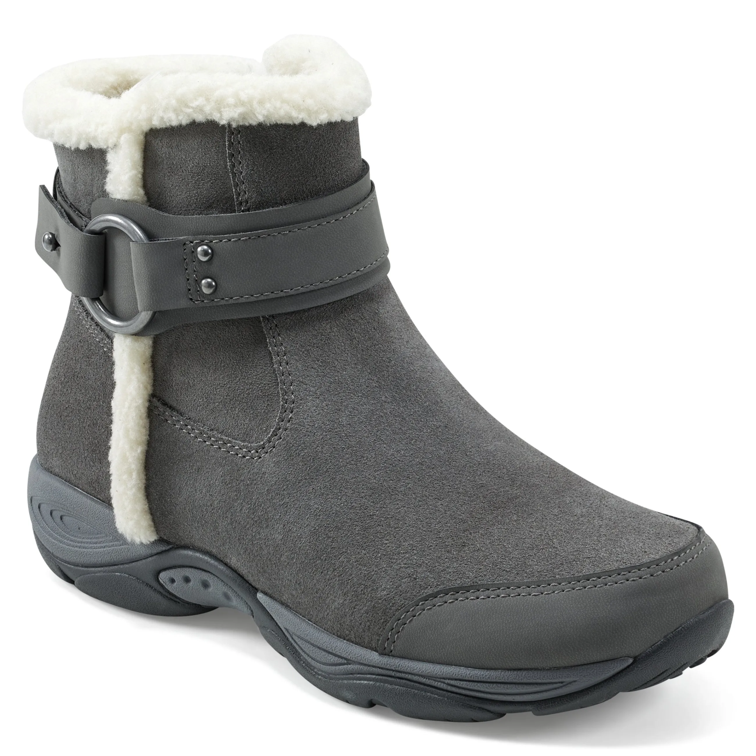 Outlet Easy Spirit Elinor Cold Weather Booties GreySuede