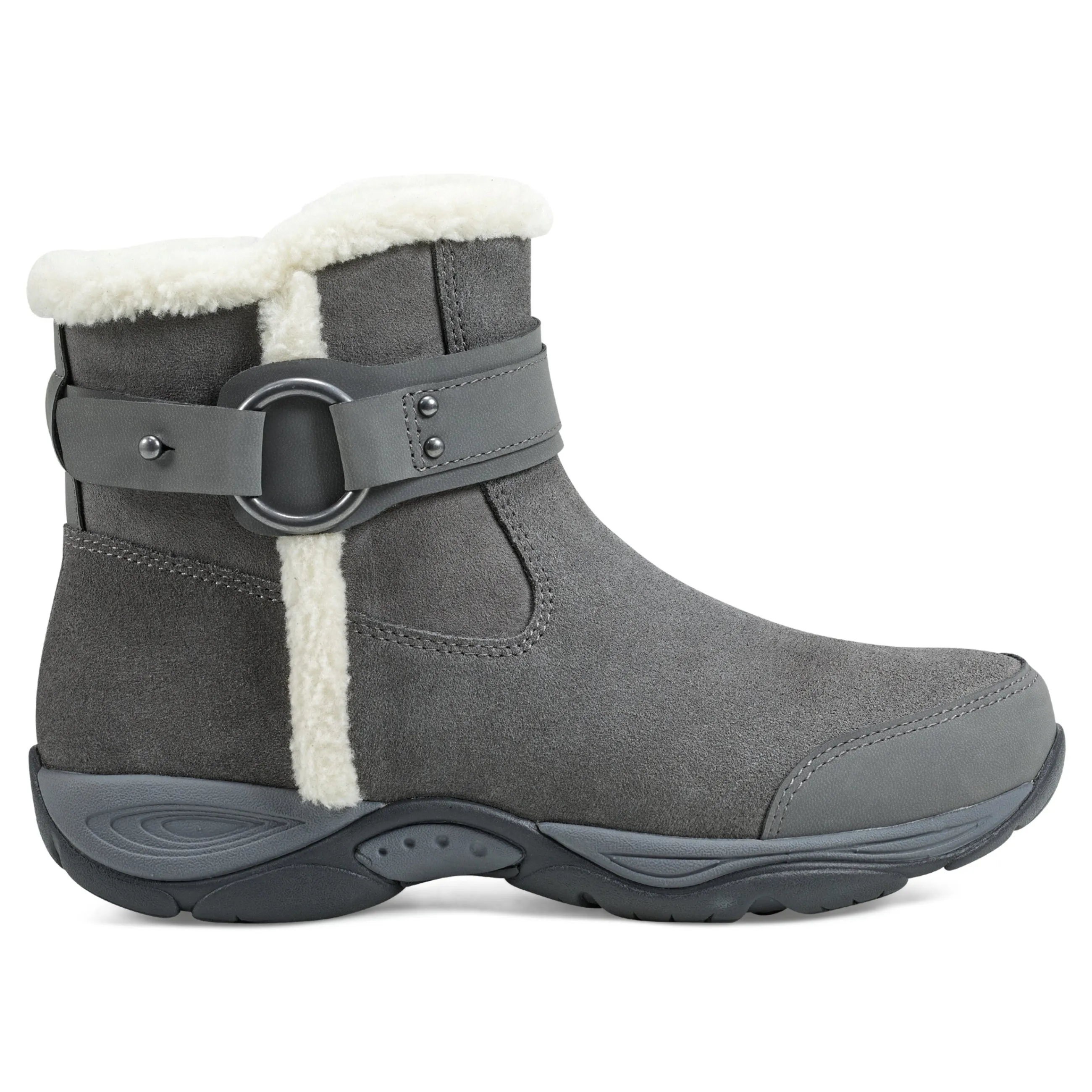 Outlet Easy Spirit Elinor Cold Weather Booties GreySuede