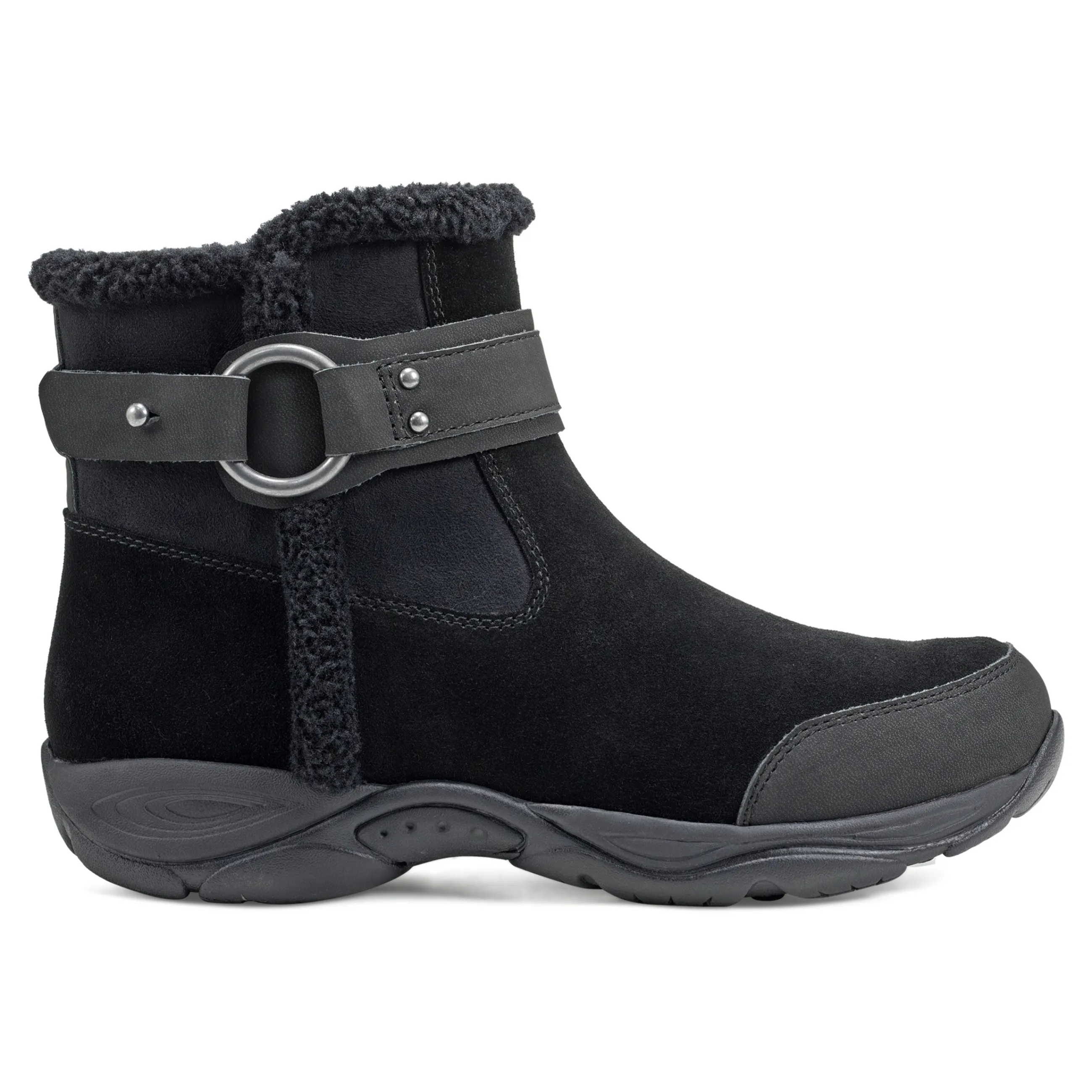 Discount Easy Spirit Elinor Cold Weather Booties BlackSuede