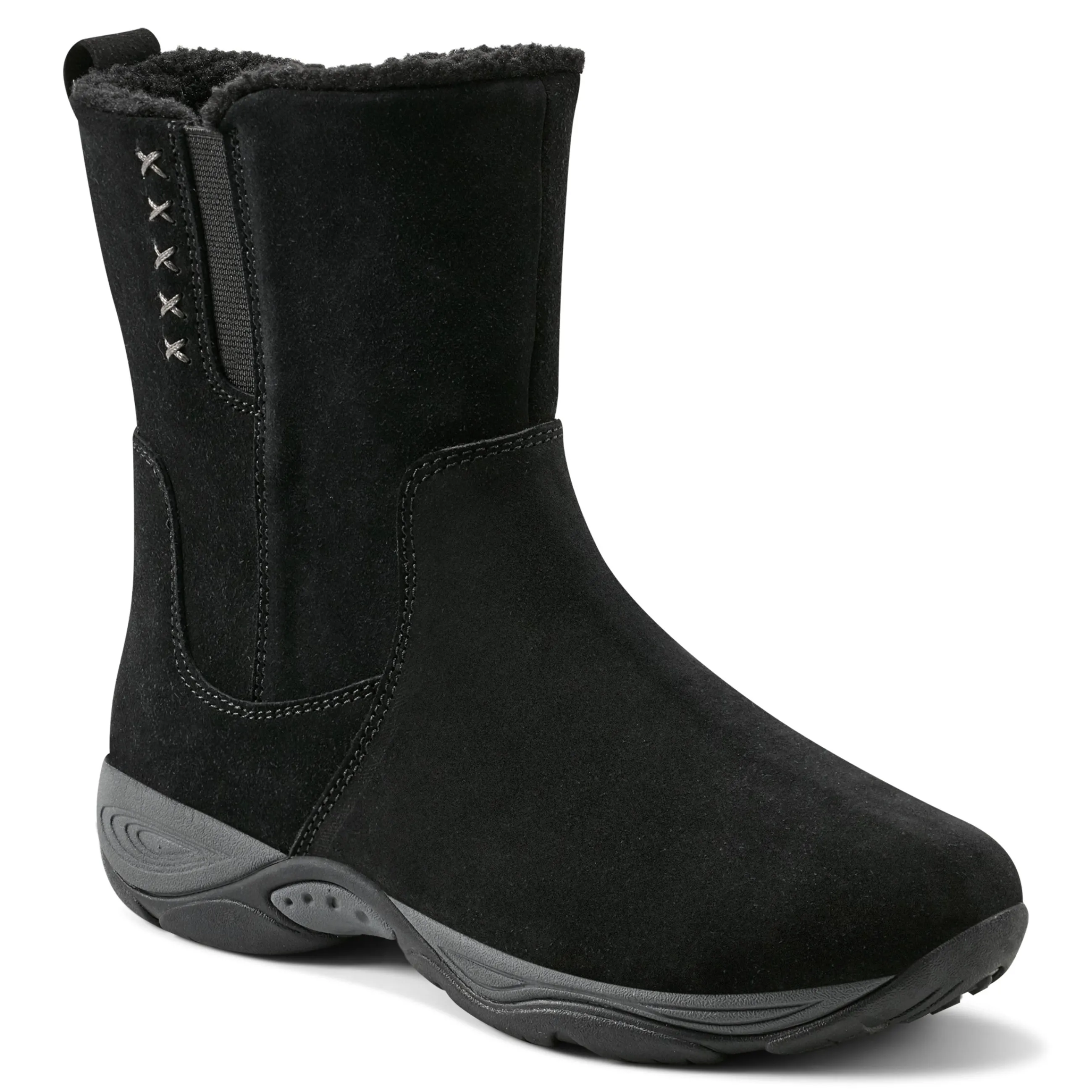 Cheap Easy Spirit Elisha Casual Boots BlackSuede