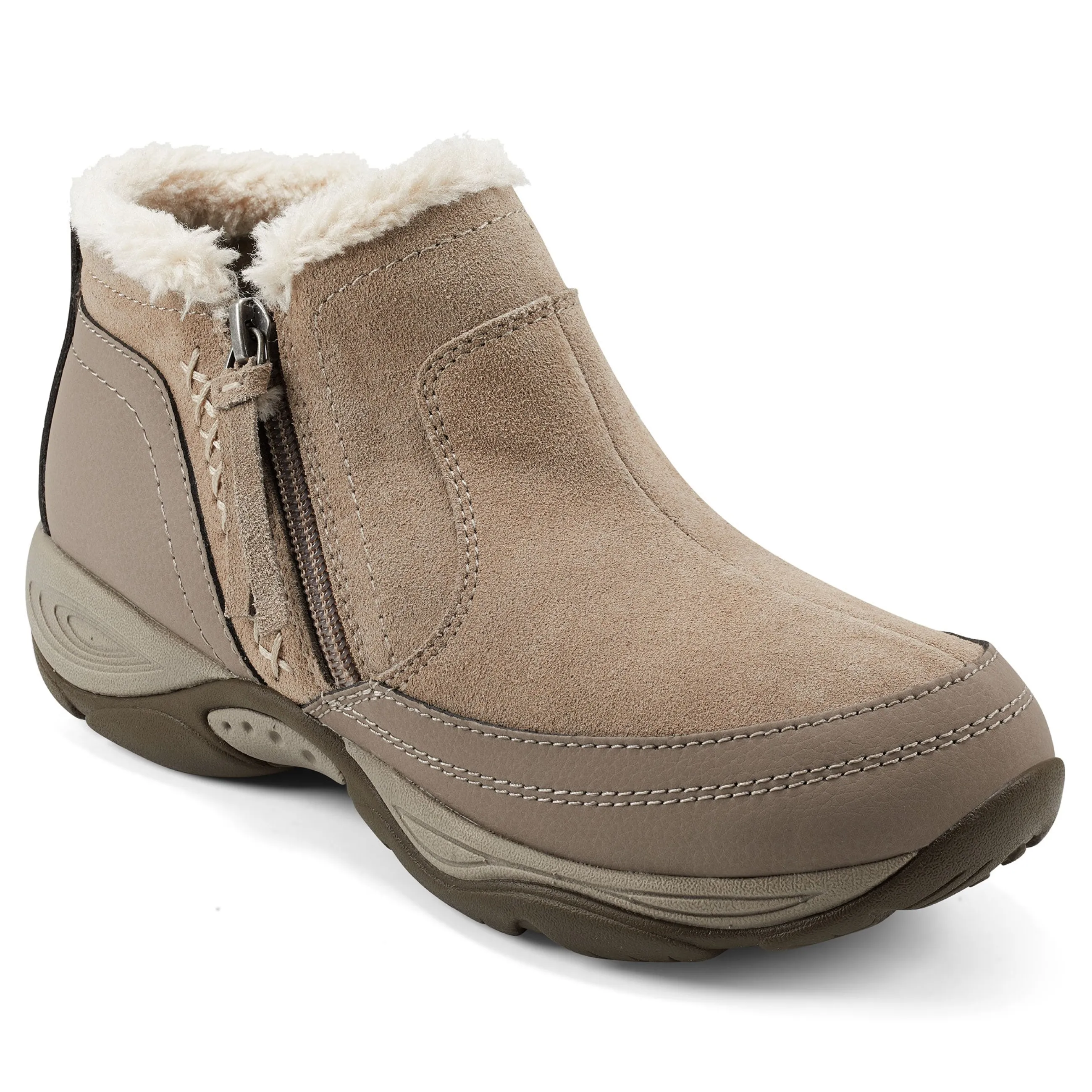 New Easy Spirit Epic Cold Weather Booties TanSuede