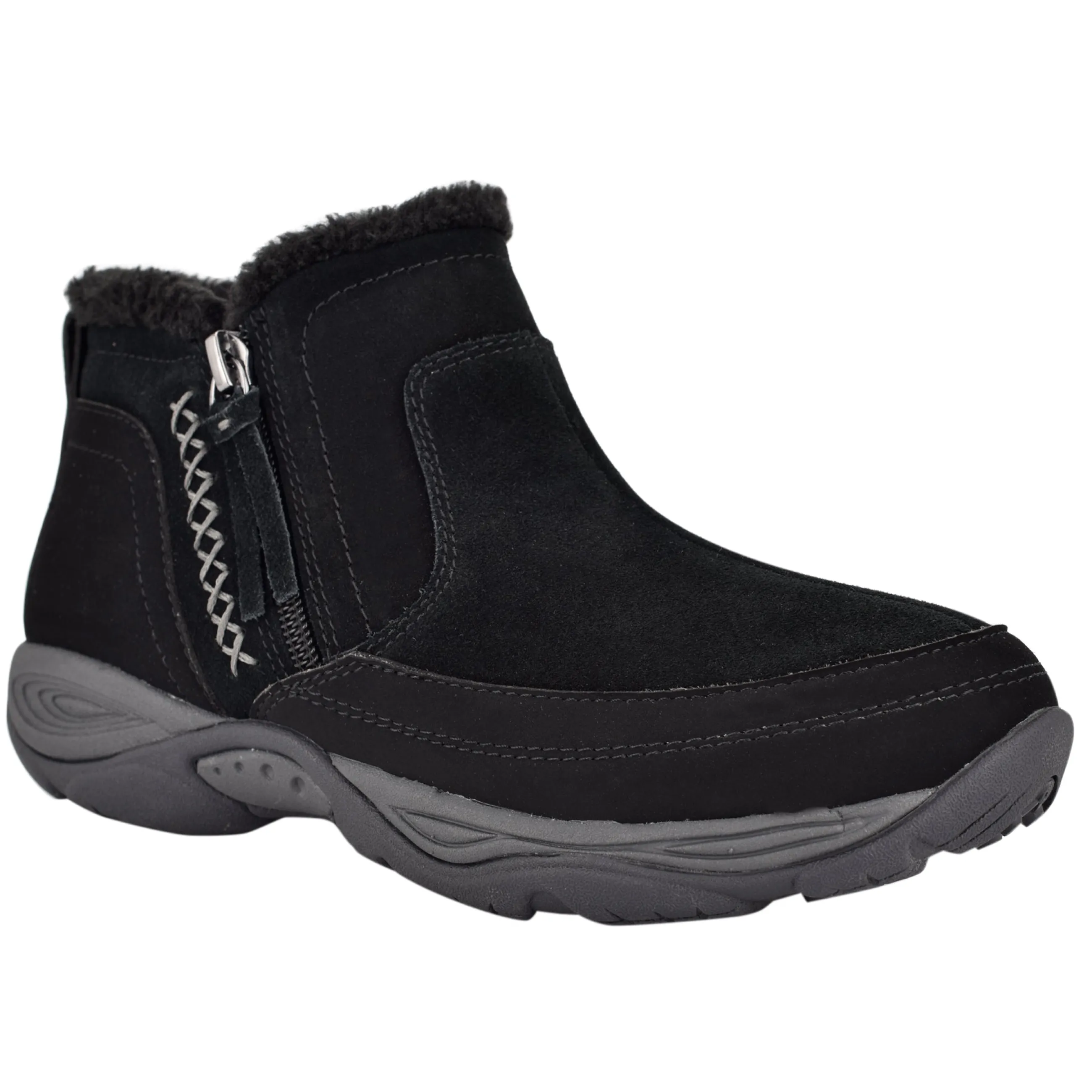 New Easy Spirit Epic Cold Weather Booties BlackSuede