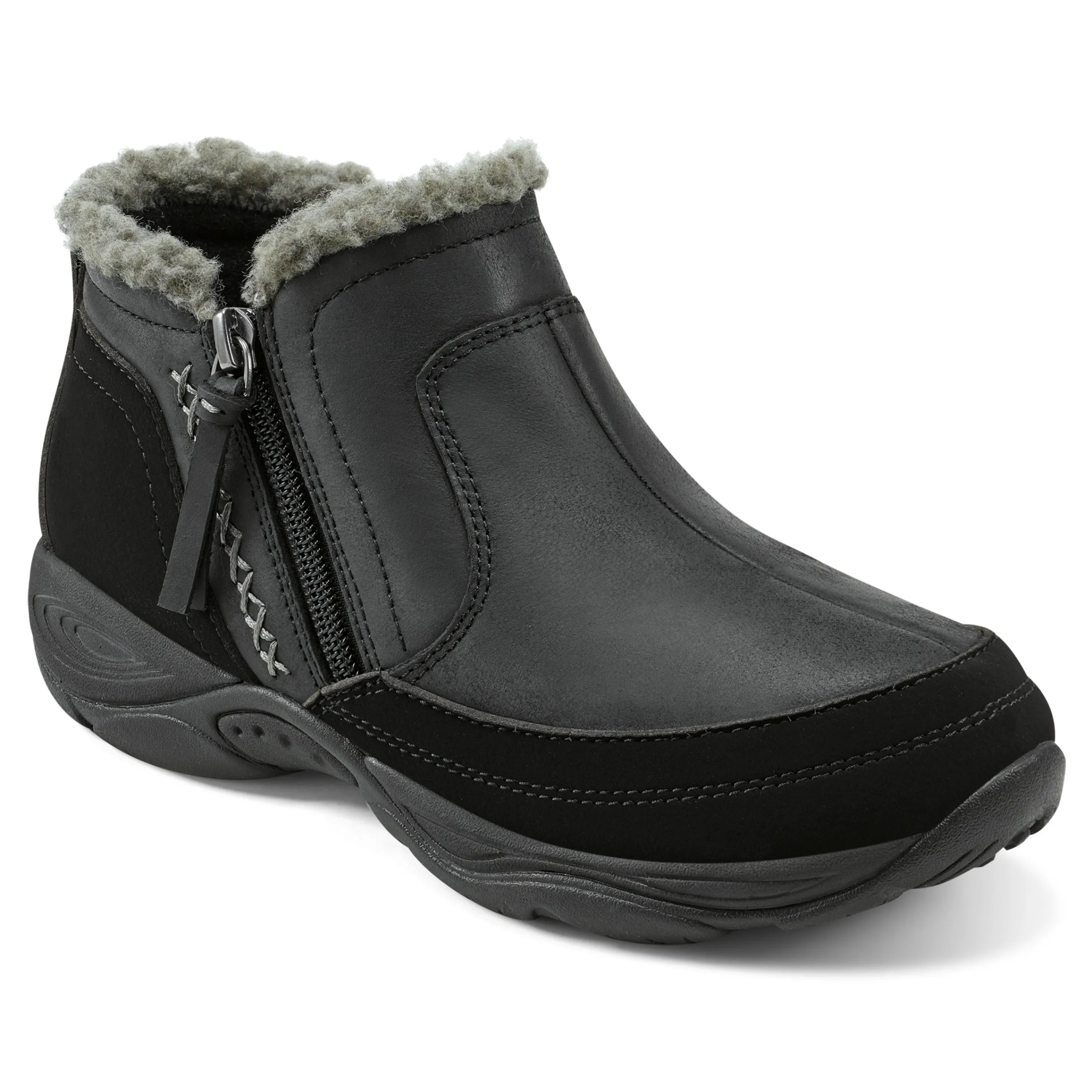 New Easy Spirit Epic Cold Weather Booties BlackLeather