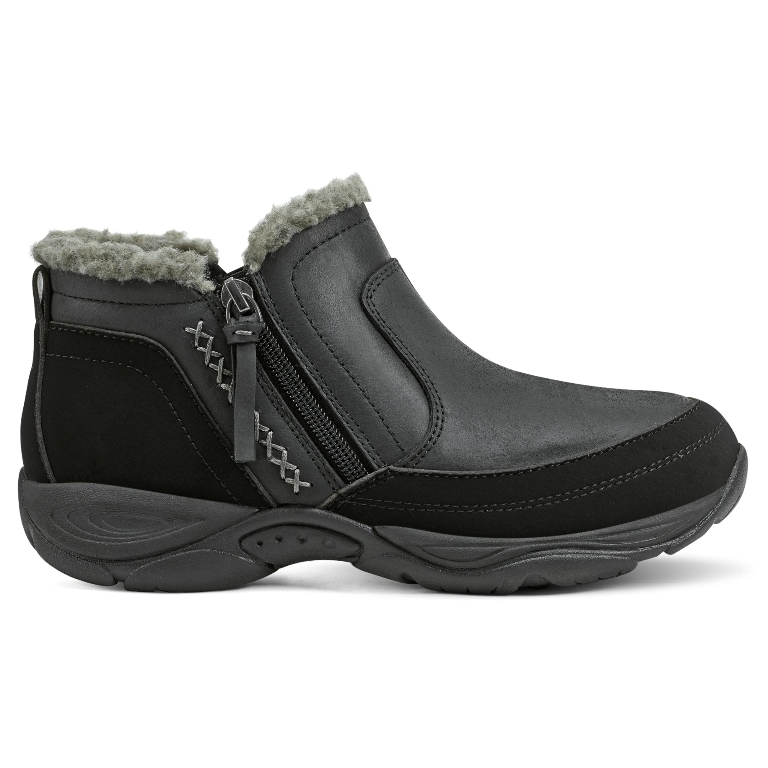 New Easy Spirit Epic Cold Weather Booties BlackLeather