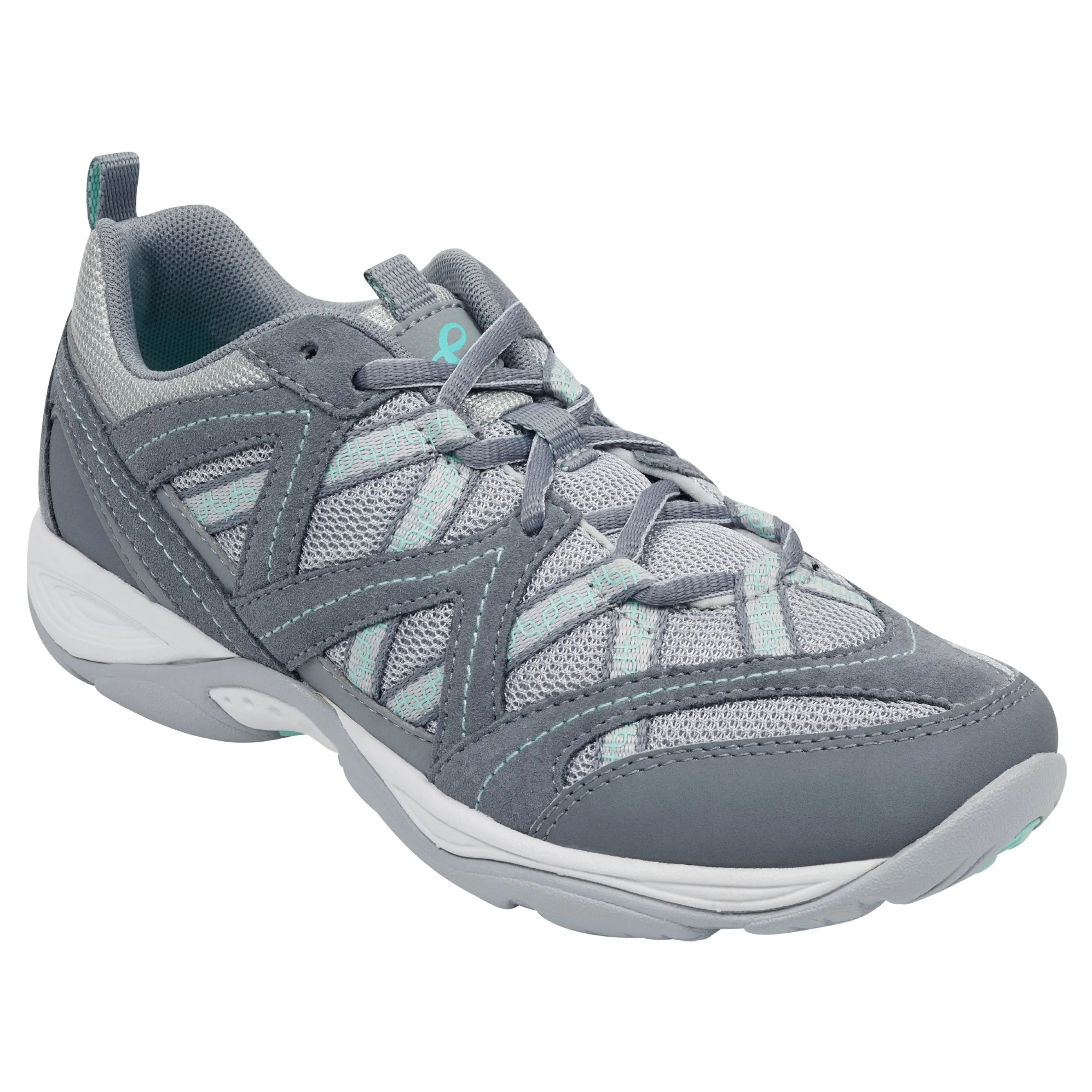 New Easy Spirit Exploremap Walking Shoes GreyMultiNubuck