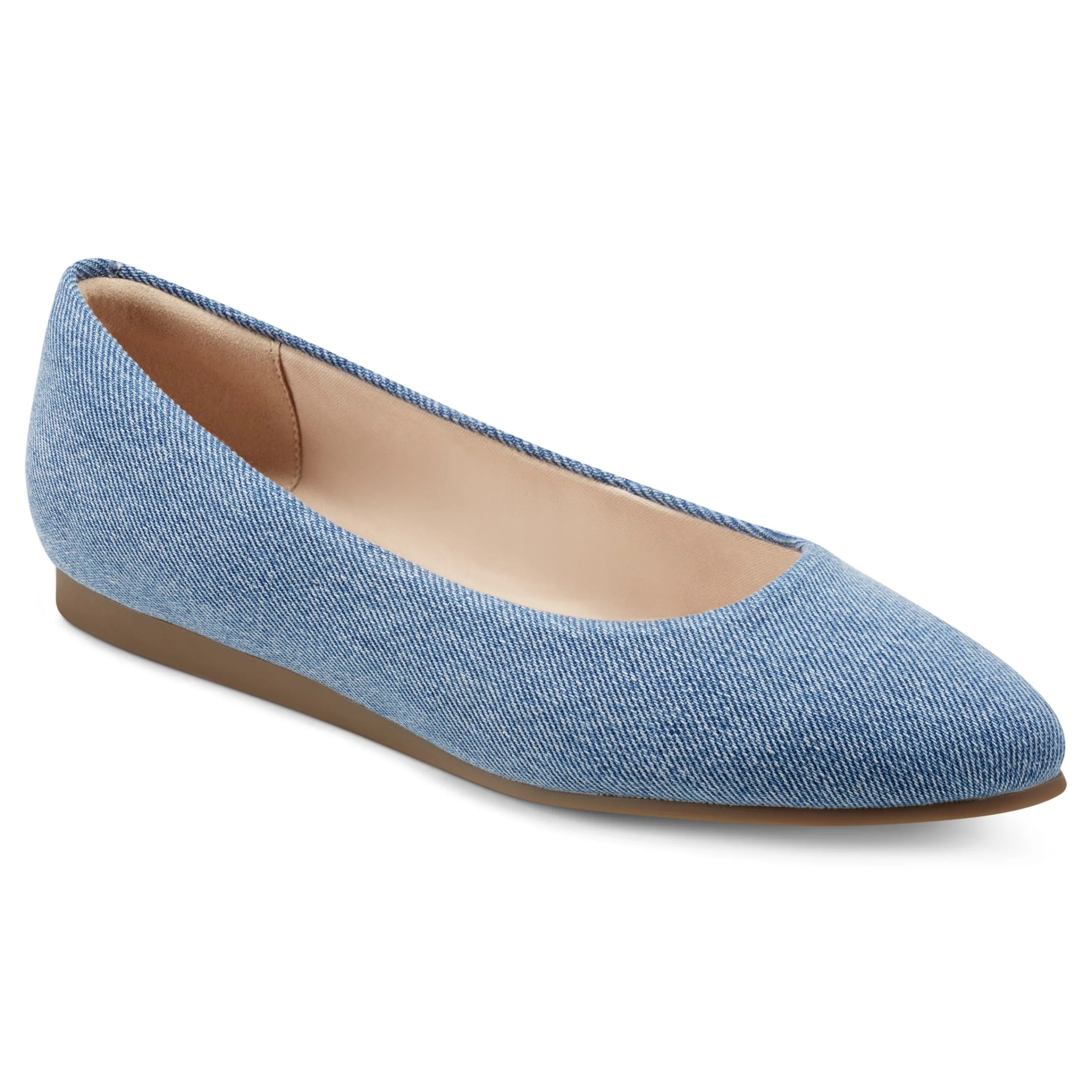 Best Easy Spirit Fellia Ballet Flats BlueDenim