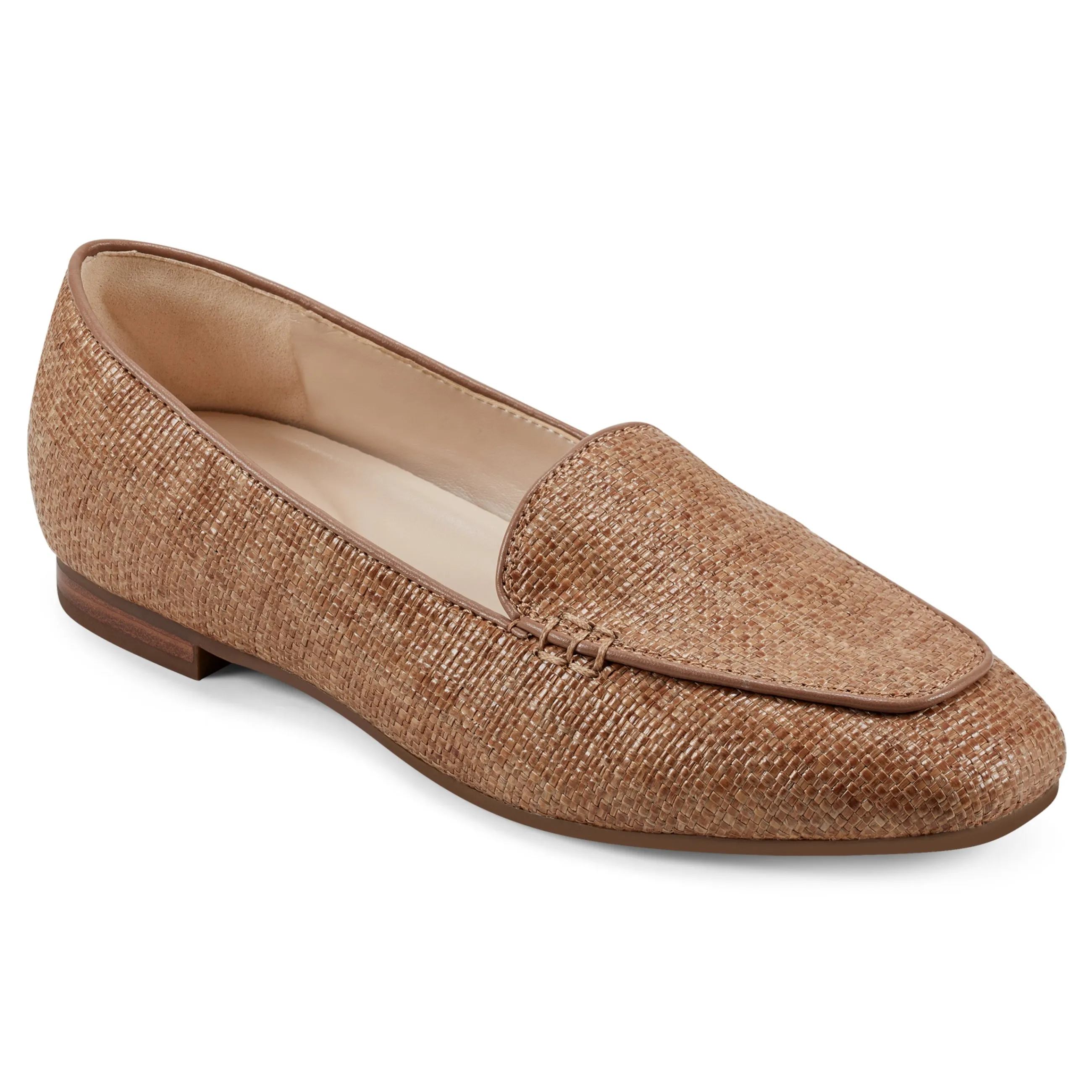 Best Sale Easy Spirit Galla Casual Loafers TanRaffia