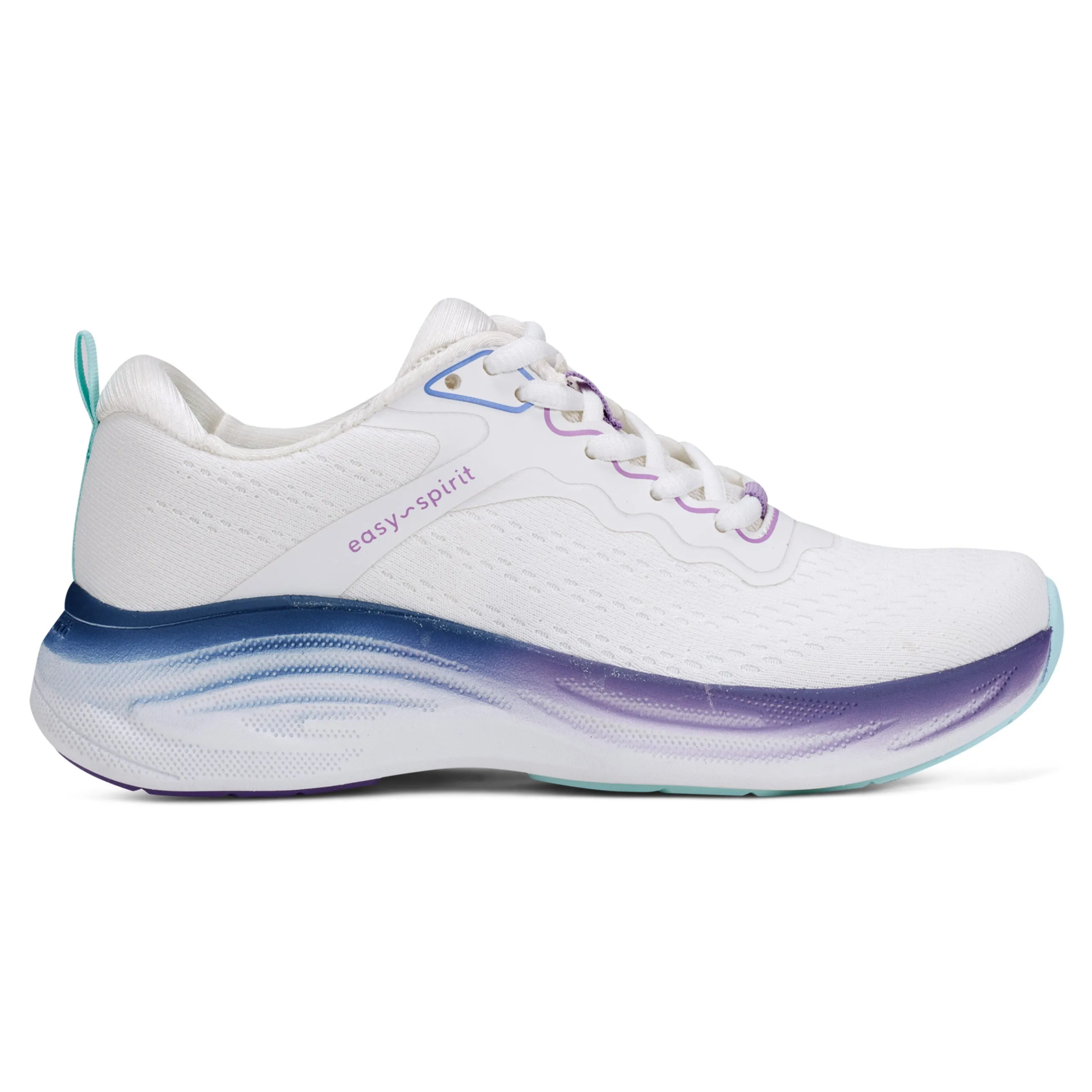 Best Easy Spirit Gallop Walking Shoes White/Purple