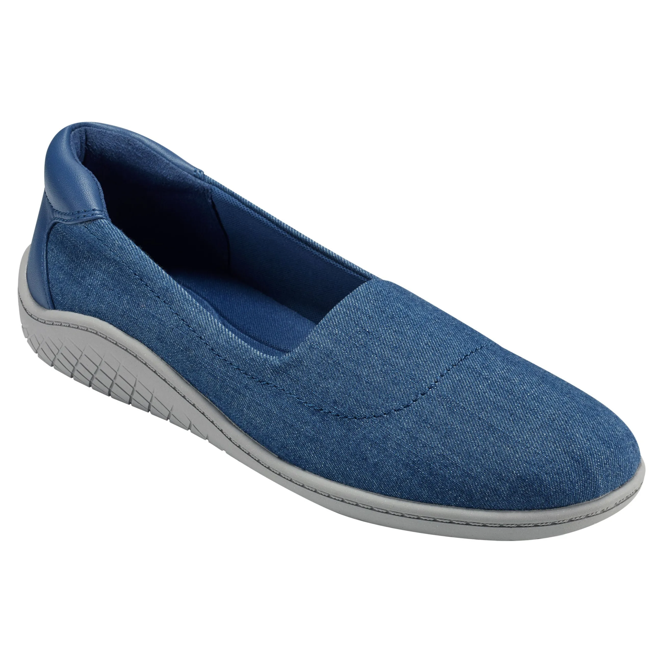 Best Easy Spirit Gift Slip On Flats DenimFabric