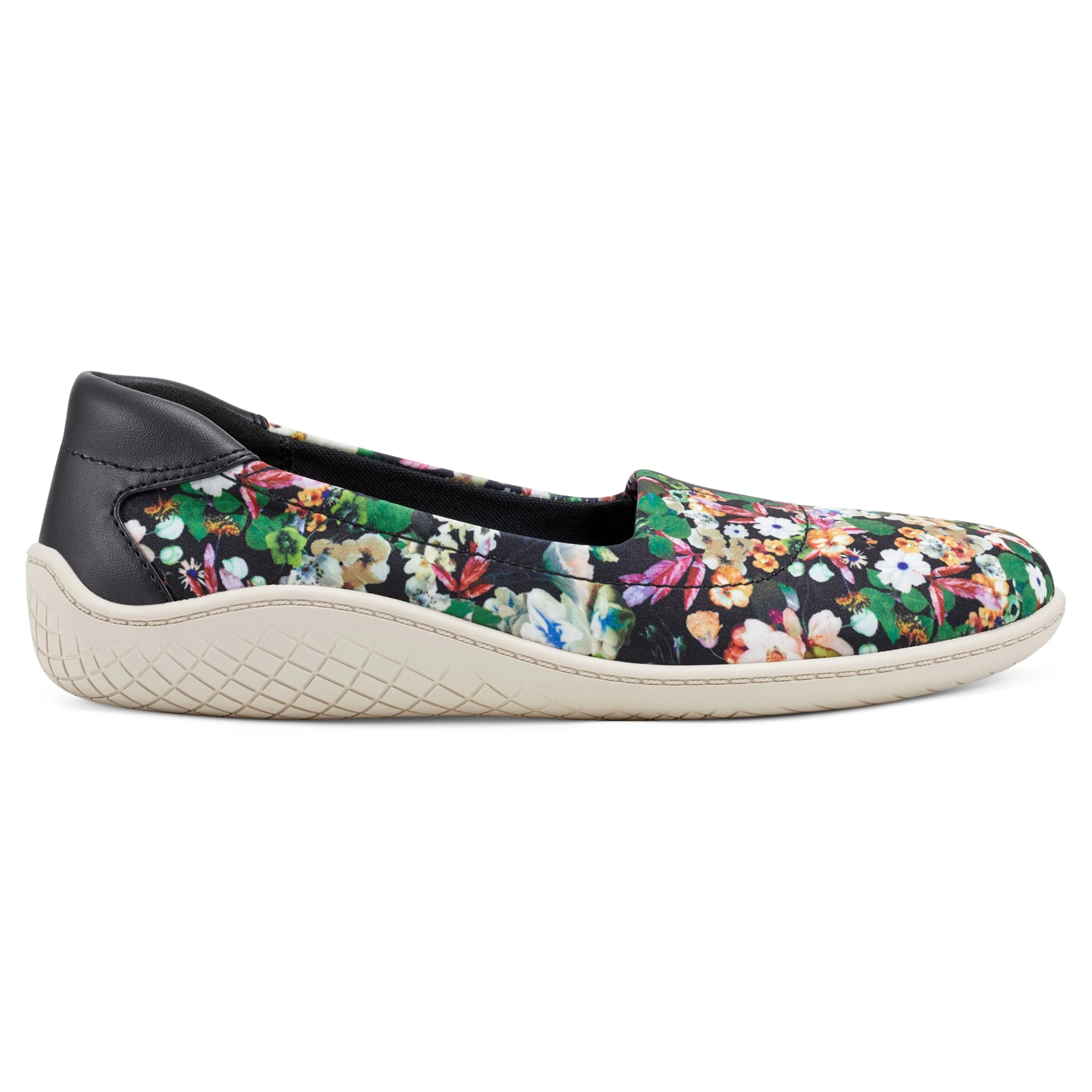 Sale Easy Spirit Gift Slip On Flats BlackFloral