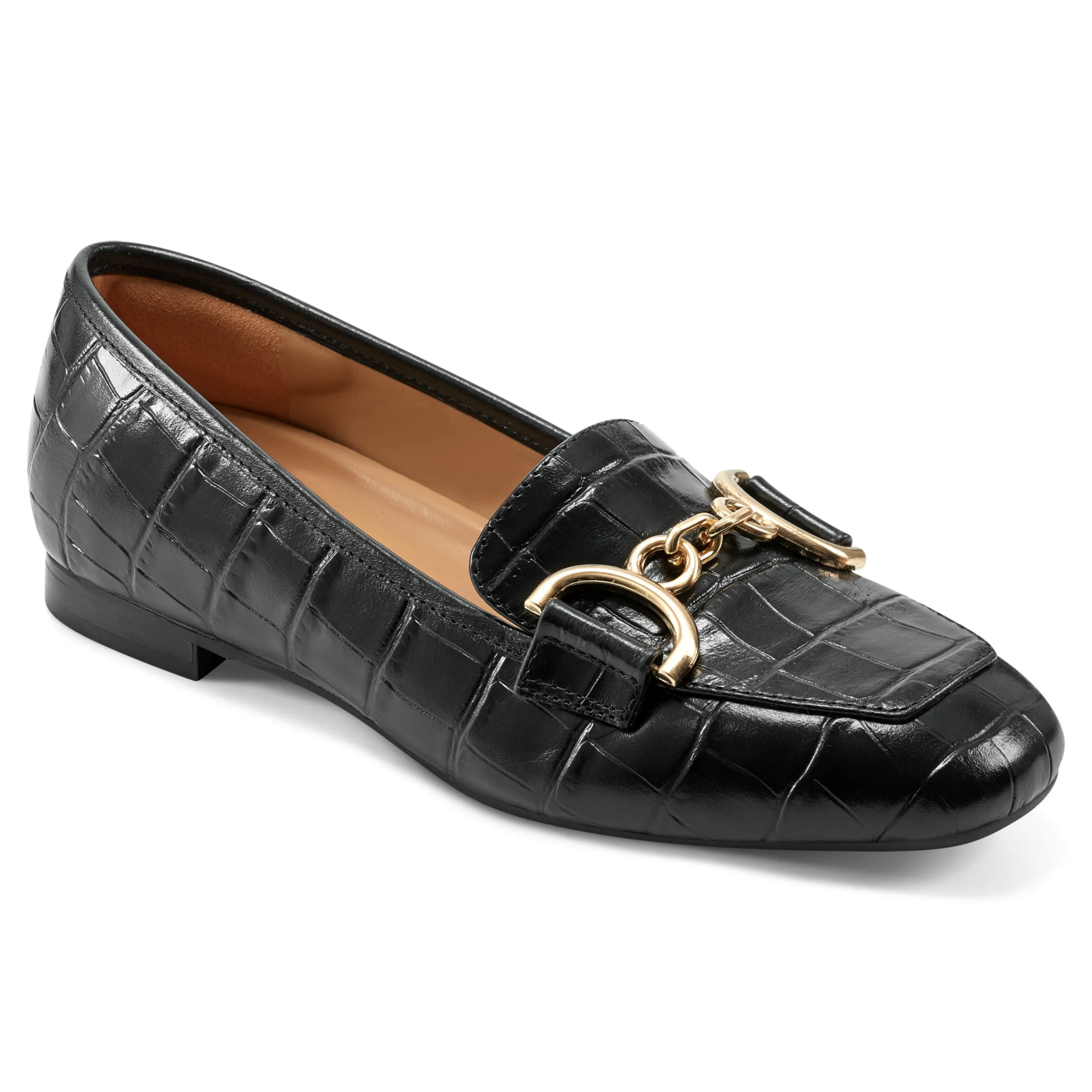 Best Easy Spirit Giselle Casual Loafers BlackCrocoPrint