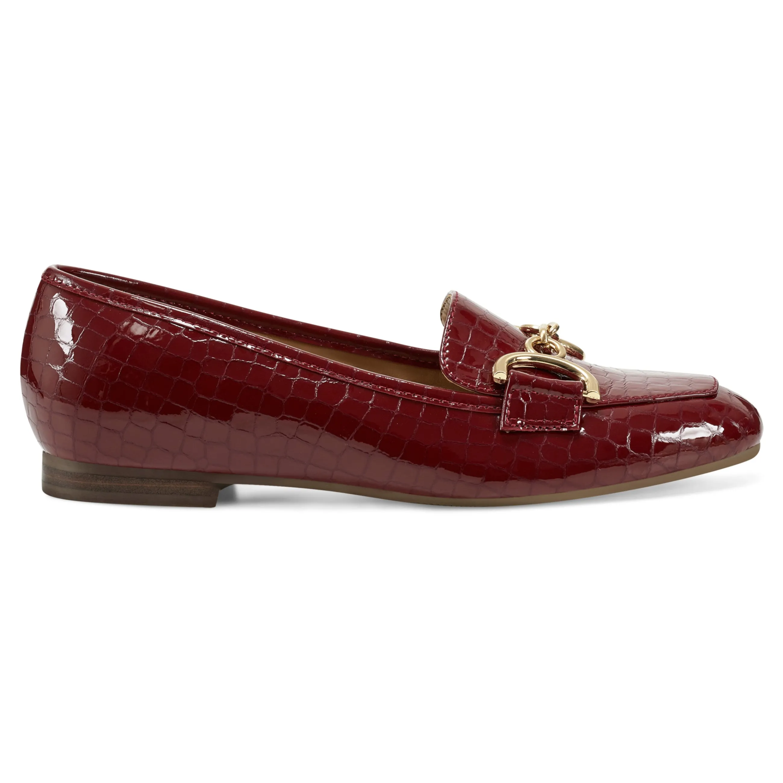 New Easy Spirit Giselle Casual Loafers RedCrocoPrint