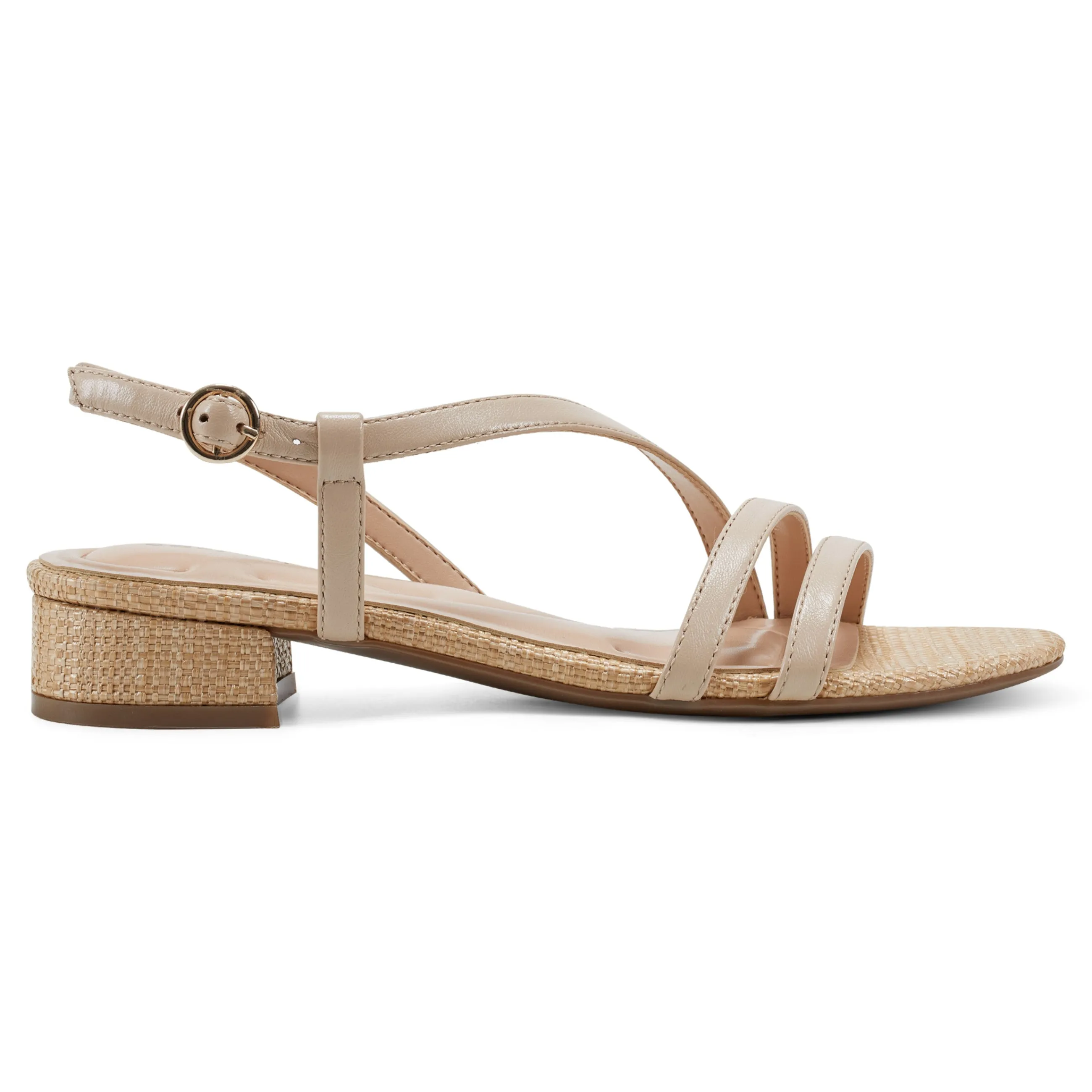 Online Easy Spirit Glenni Block Heel Sandals NaturalRaffia